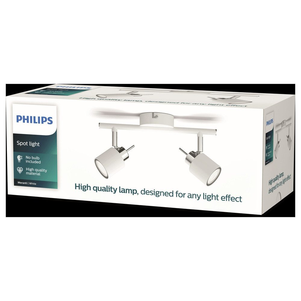 Philips Deckenleuchte Philips Meranti 8719514465312 Deckenstrahler GU10 Weiß