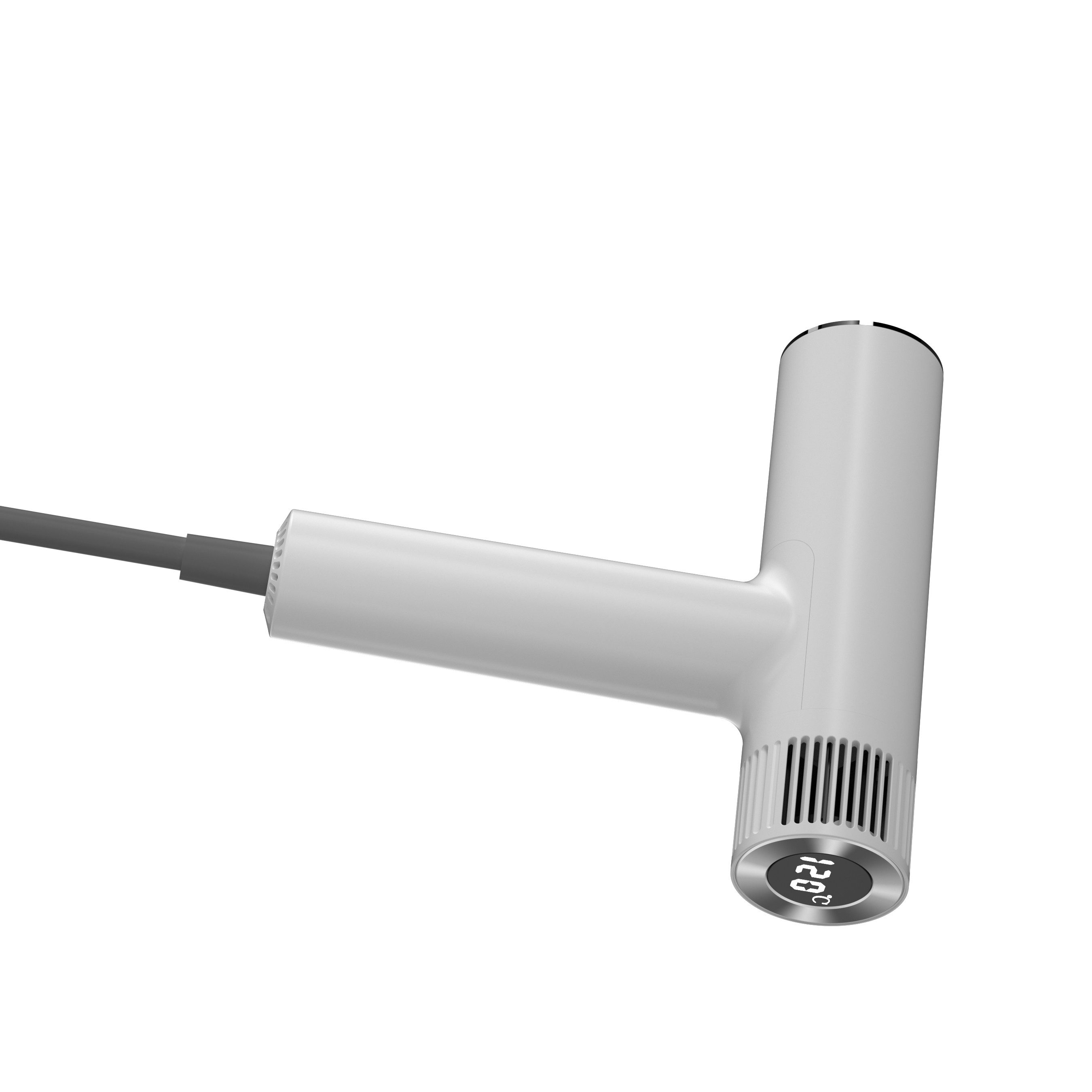 Maity Ionic-Haartrockner Hochgeschwindigkeits bürstenloser Motor,300 Mio Ionen,60m/s Luftstrom, 1500 W, LED-Anzeige, Geräuscharm,Superleicht, Grau/Weiß