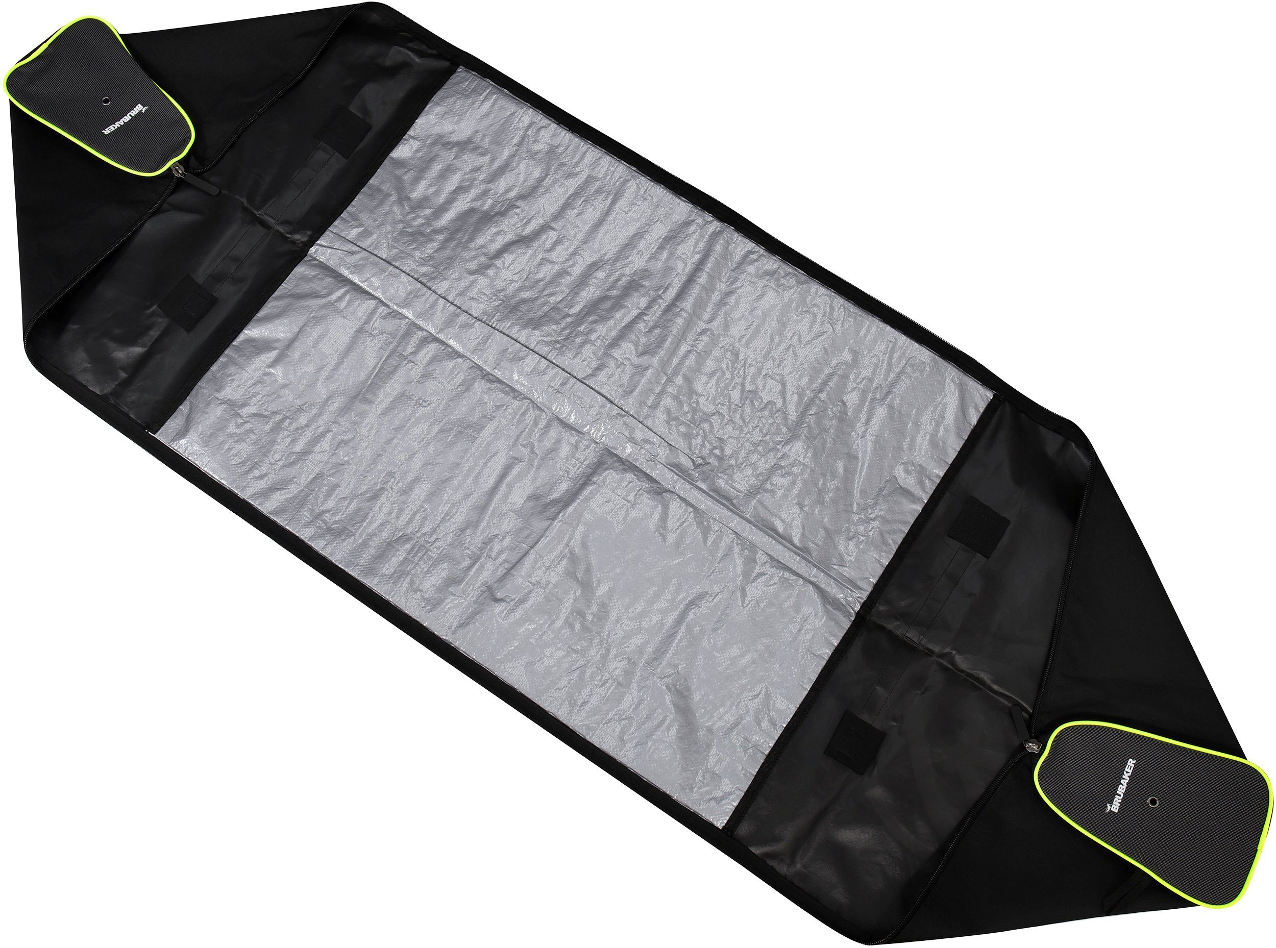 BRUBAKER Sporttasche Carver Champion Kombi Set (2-tlg., reißfest und nässeabweisend), Skisack und Skischuhtasche für 1 Paar Ski