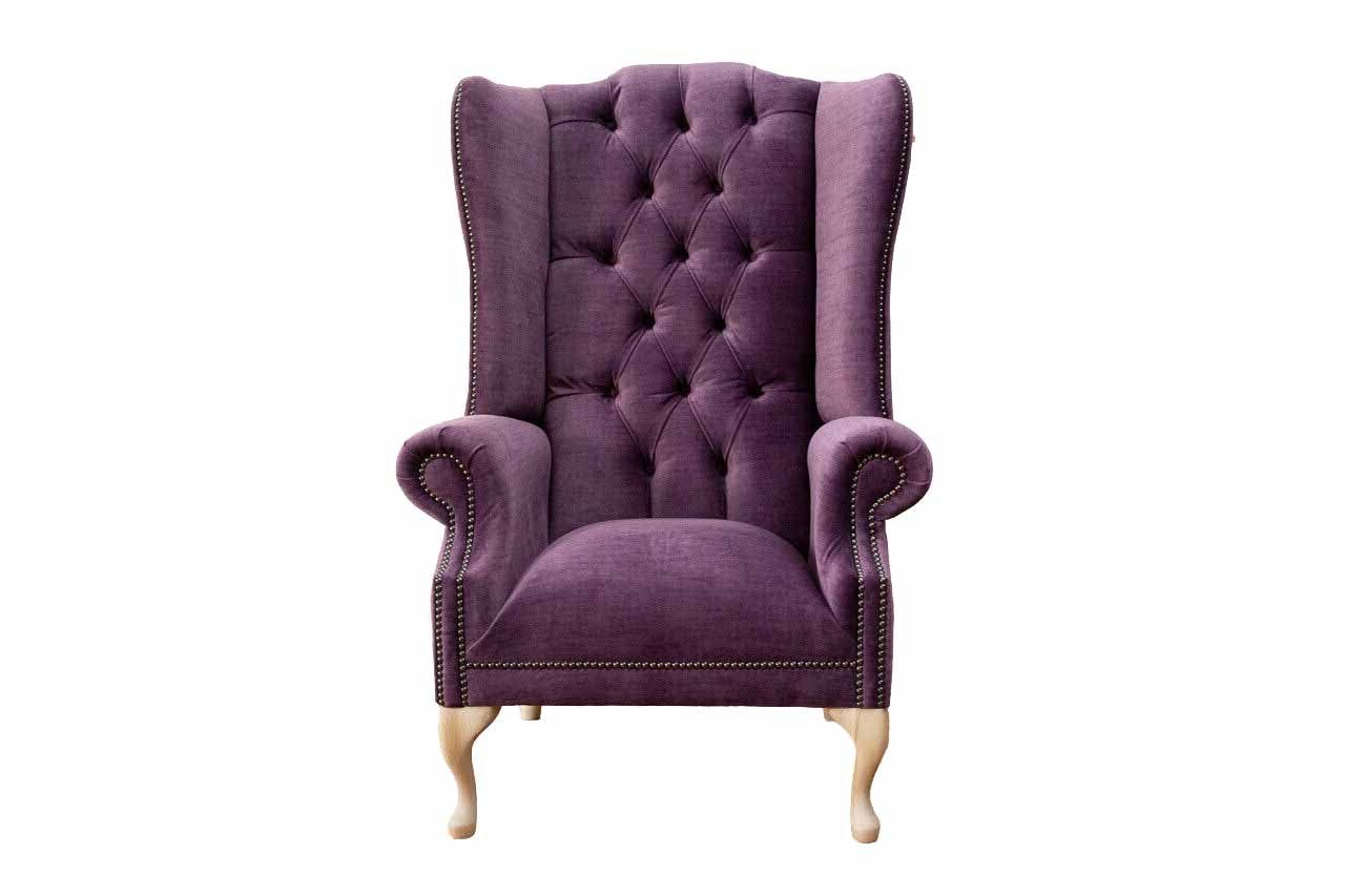 Ohrensessel Chesterfield Sessel Designer Couch Polster Möbelstück