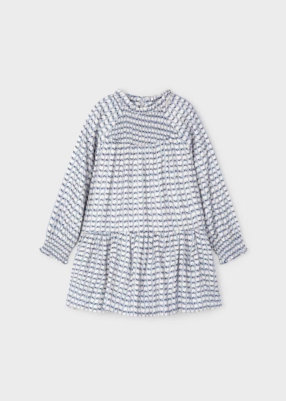 Mayoral A-Linien-Kleid Wallendes Mädchen-Kleid mit Blumenmuster (492396)