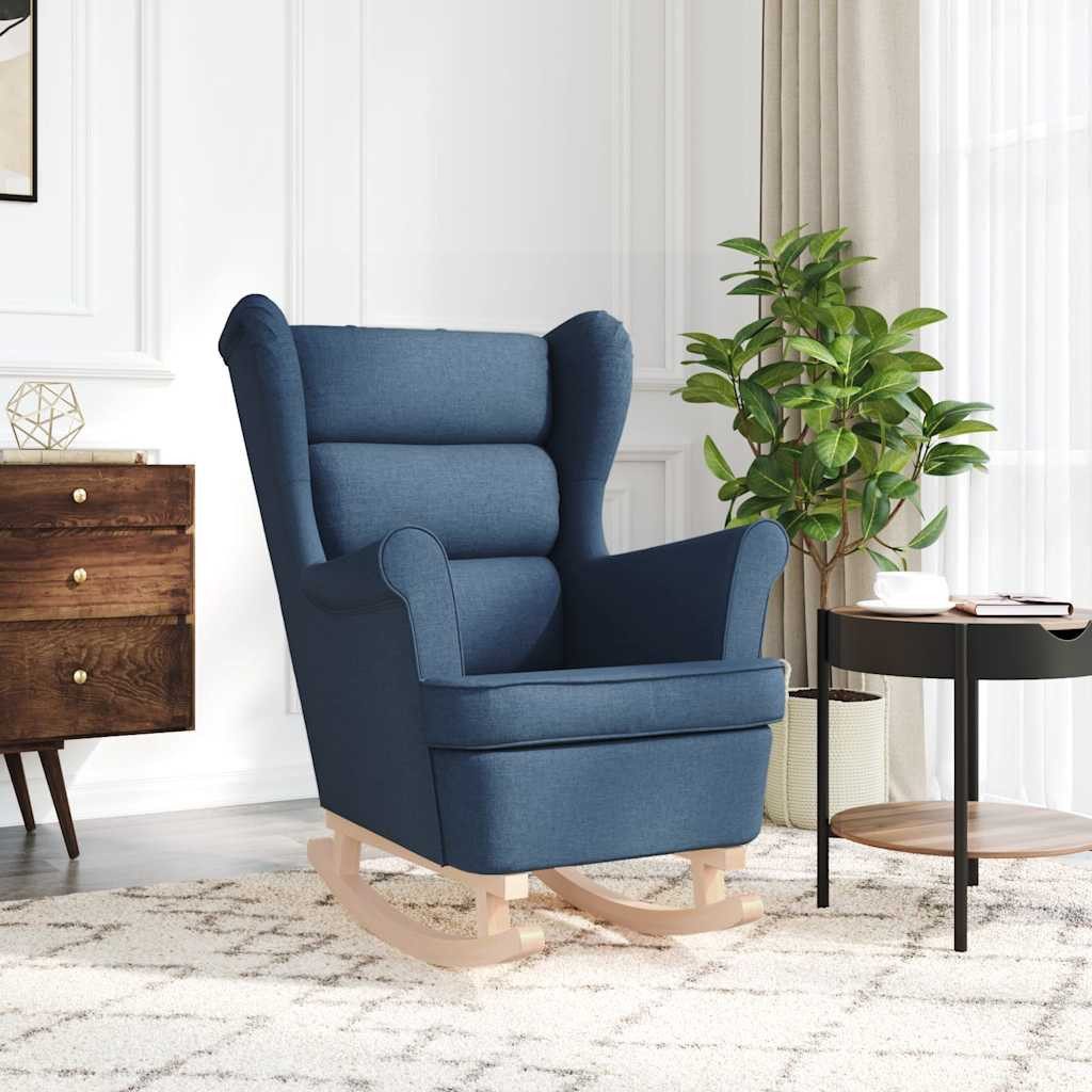 vidaXL Sessel Schaukelsessel Blau 74x90x102 cm günstig online kaufen