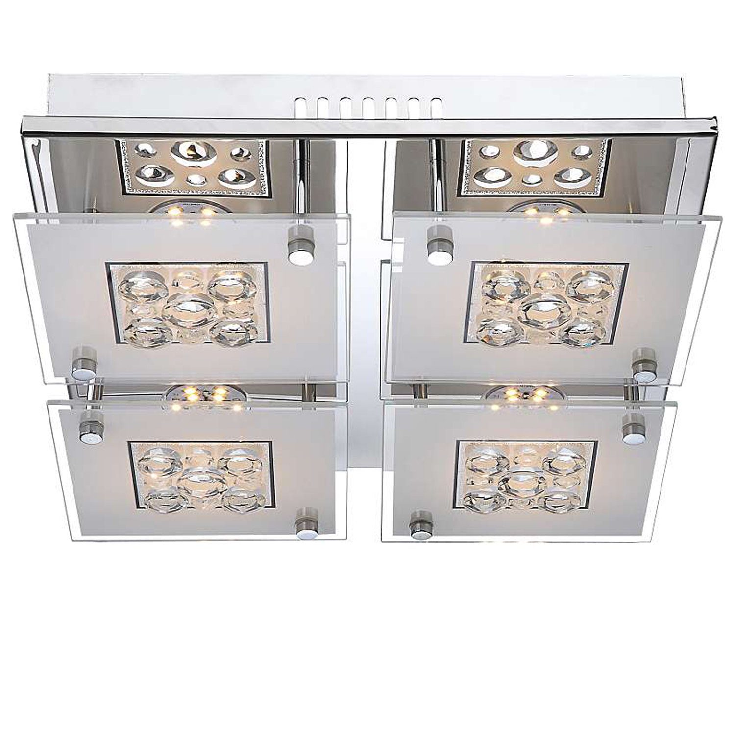 GLOBO LIGHTING Deckenleuchte Deckenleuchte LED Wohnzimmer Deckenlampe eckig günstig online kaufen