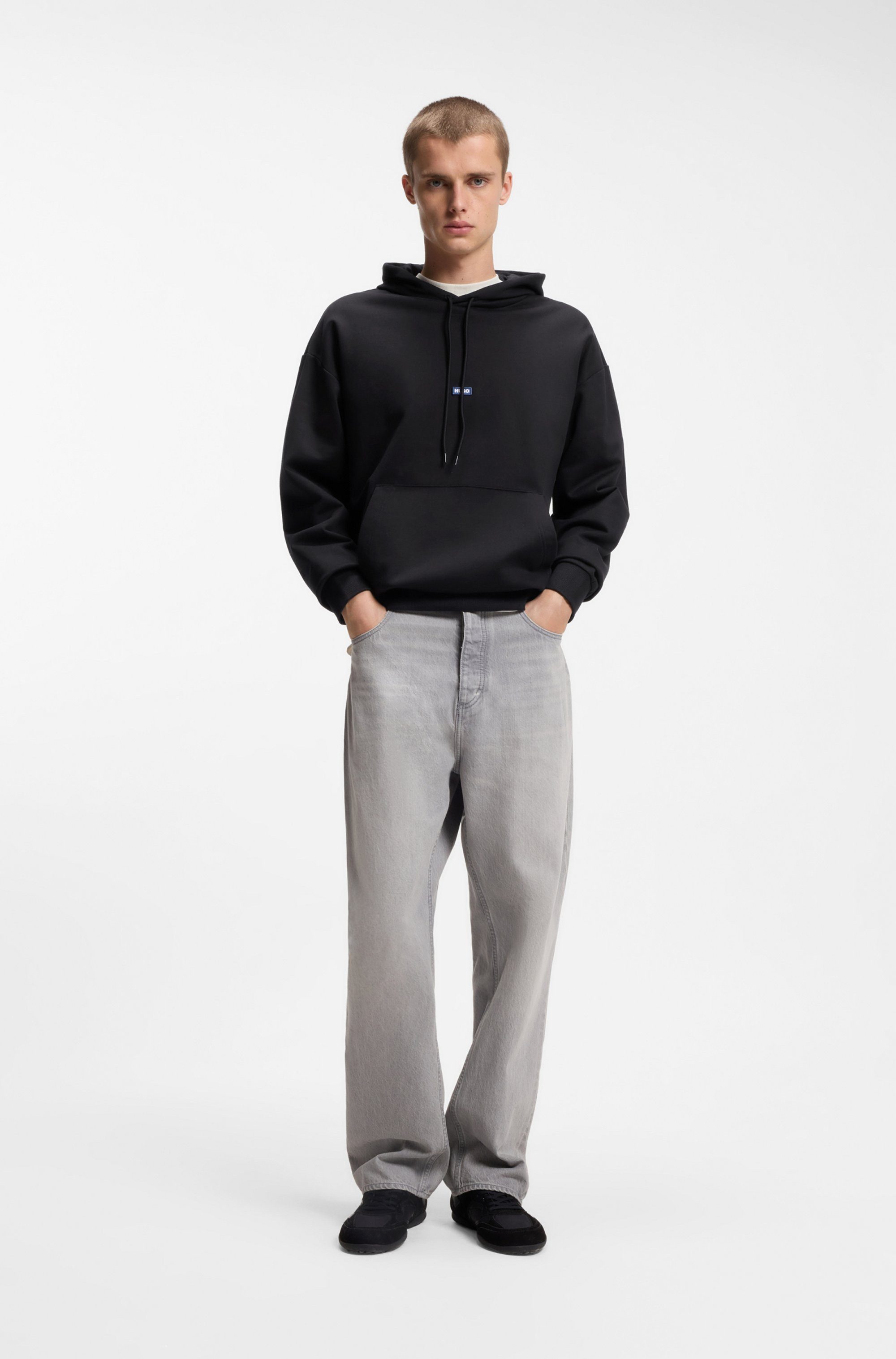 HUGO Blue Kapuzensweatshirt Nalonso Regular Fit, Kängurutasche, Kapuze mit Kordelzug