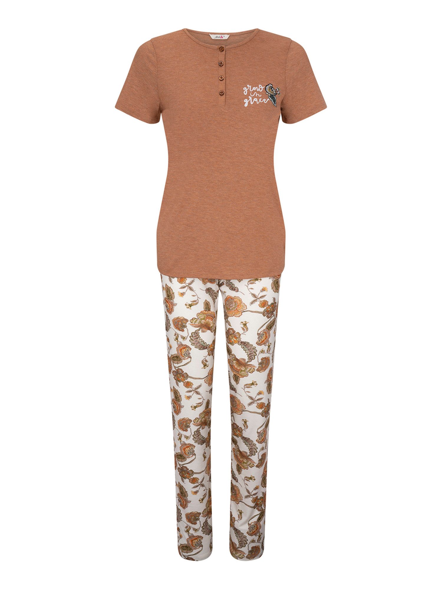 Goldenbay Pyjama Irises (2 tlg) schlafanzug schlafmode bequem