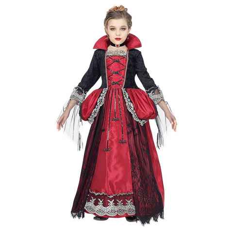 Widdmann Kostüm Vampirkönigin, Elegantes Vampirkleid für barocke Blutsaugerinnen