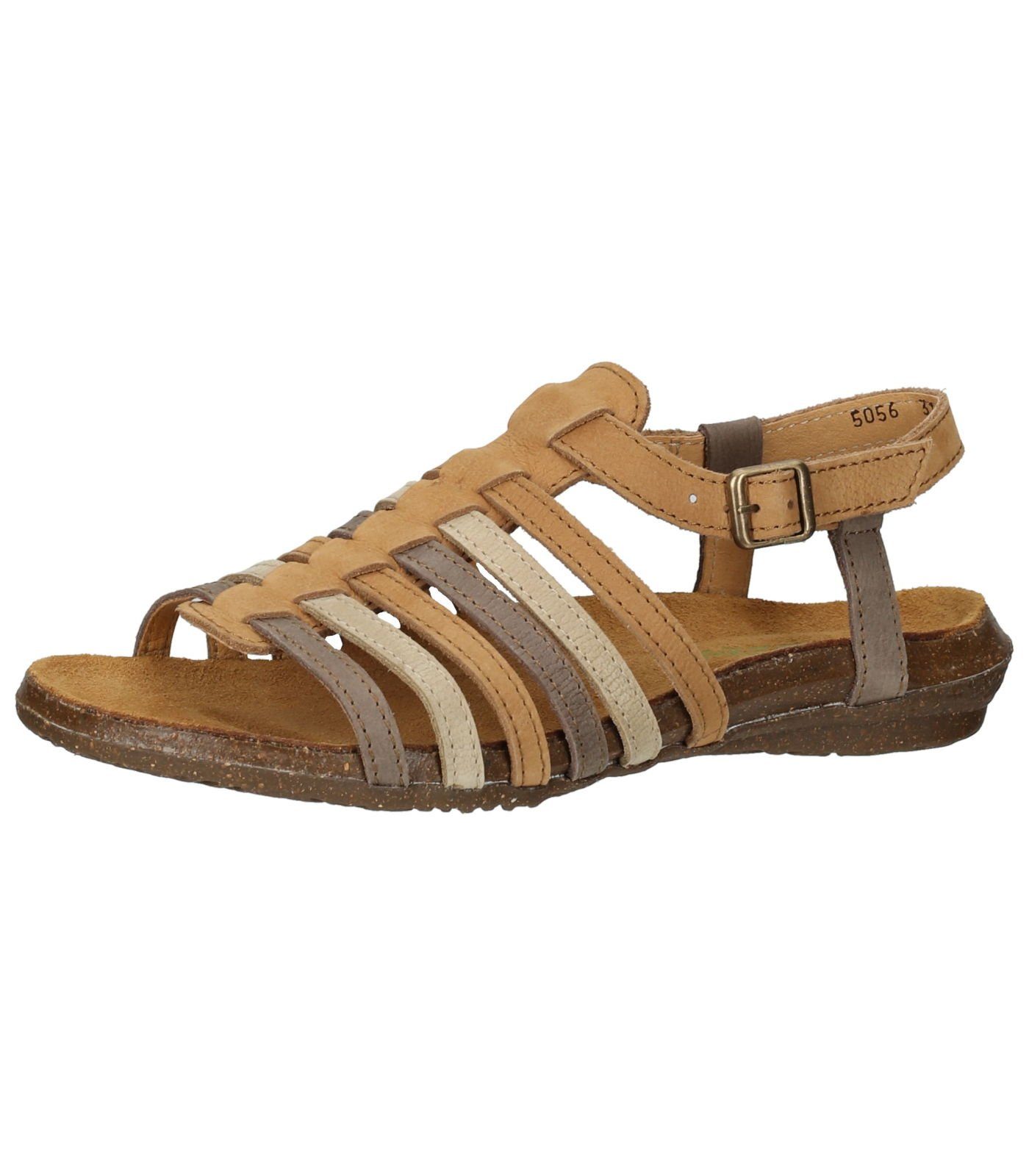 El Naturalista Sandalen Leder Riemchensandalette Beige