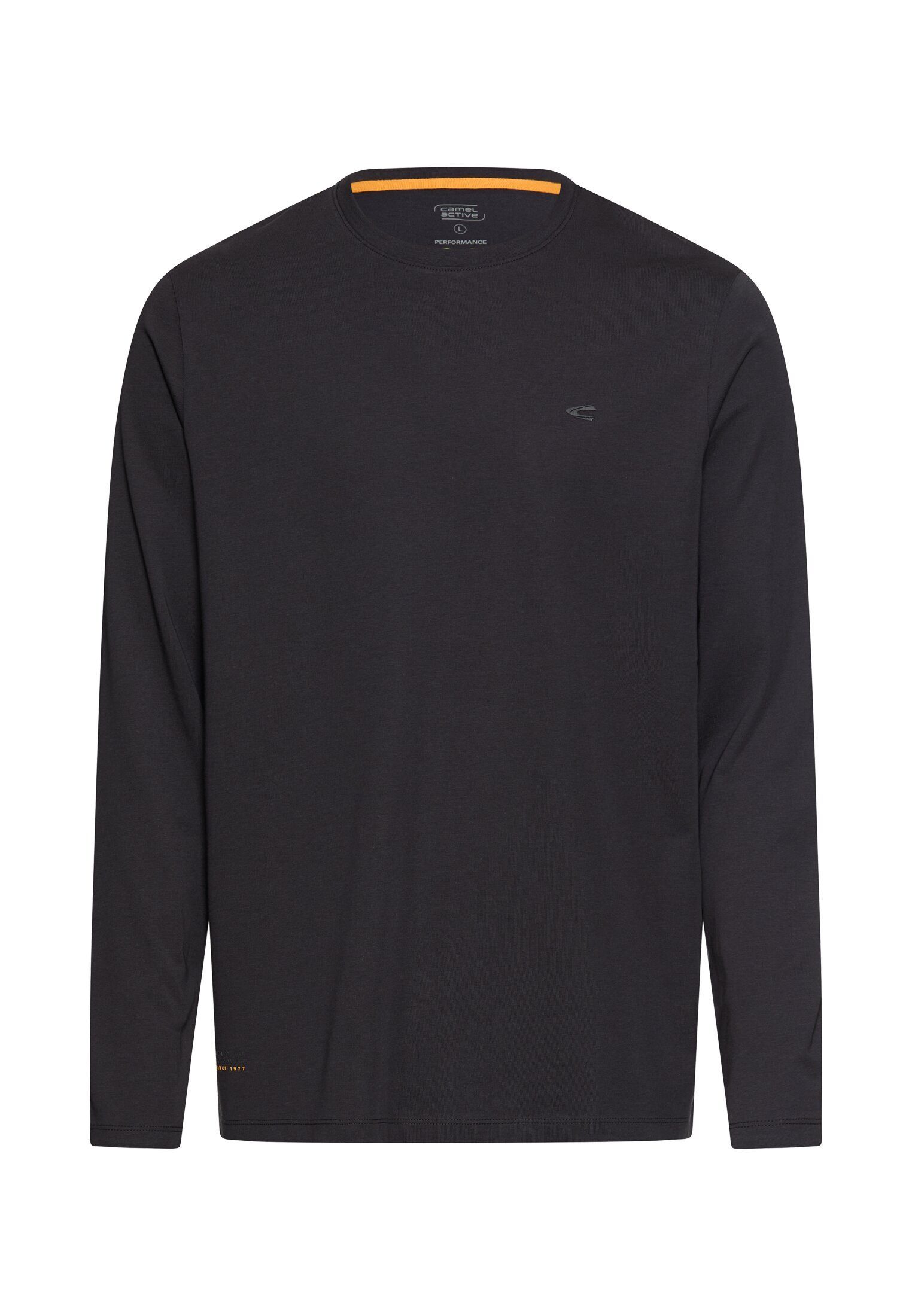 camel active Langarmshirt Longsleeve mit Stretch - unifarben
