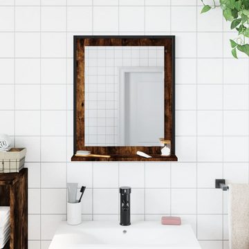vidaXL Schminktisch Badspiegel mit Ablage Räuchereiche 50x12x60 cm Holzwerkstoff