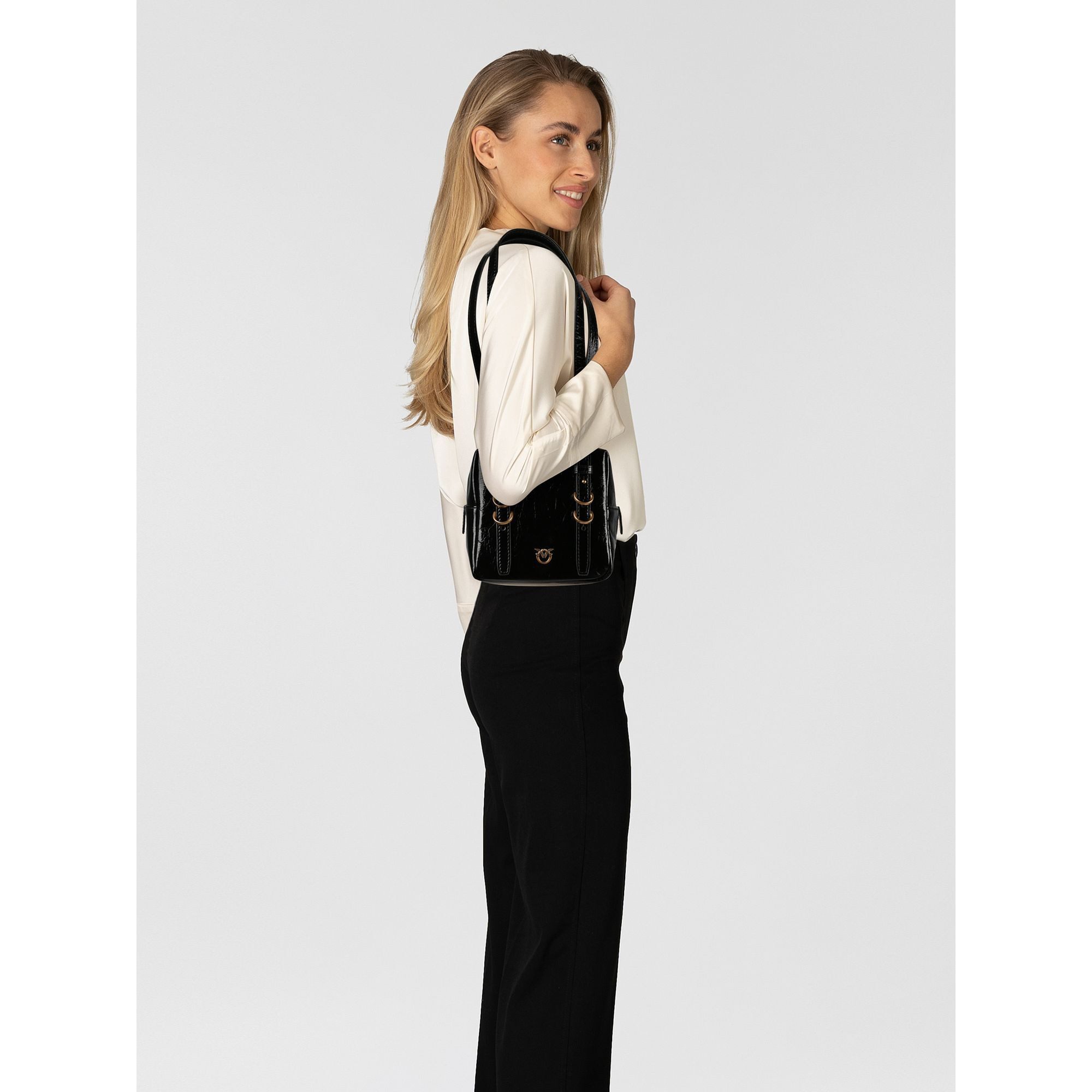 PINKO Schultertasche Cubic, Leder