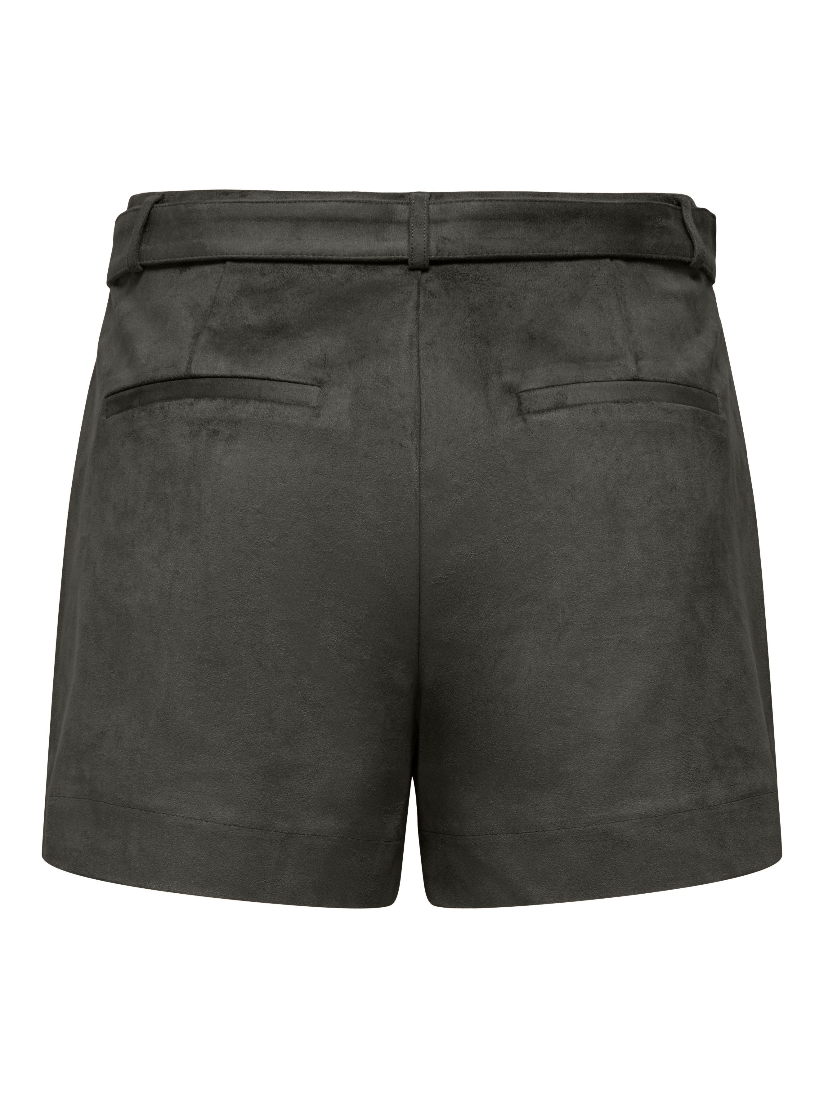 ONLY Shorts ONLTAVIA HW FAUX SUEDE BELT SHORTS PNT Materialmix, Wildlederimitat, mit Gürtel – Bild 5 von 5