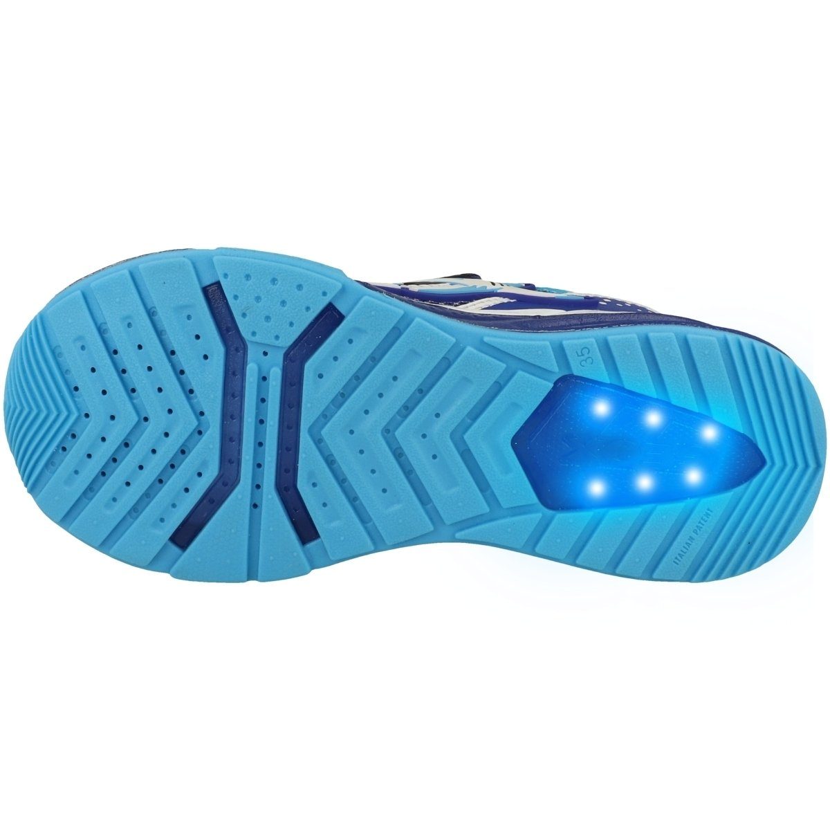 A J Funktion Geox (ROYAL/SKY) Blau Jungen Bayonyc B. LED Sneaker