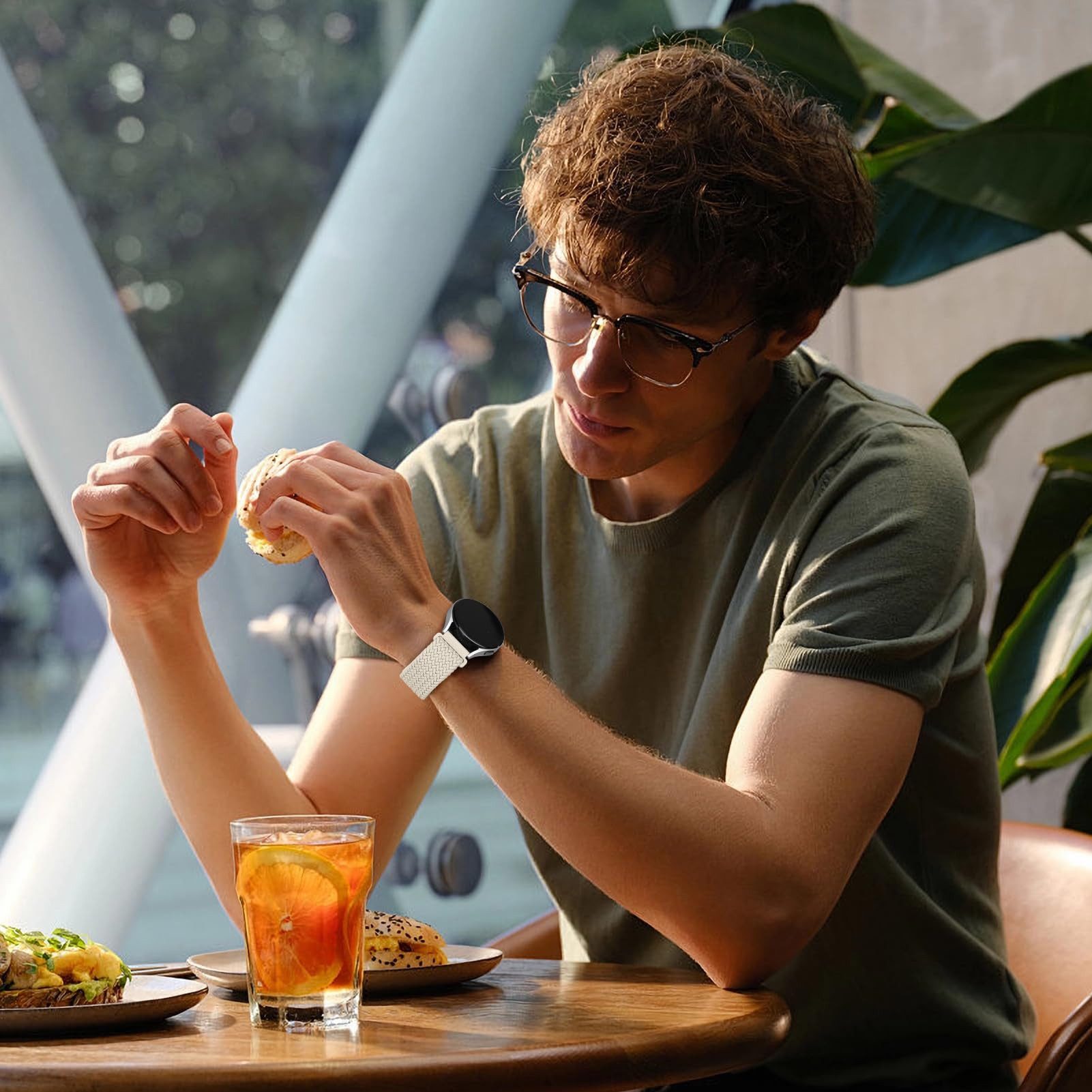 FOUORTUNATE-BEE Armband Smartwatch-Armband 20mm Uhrenarmband für Smartwatch (Ersatzband für Damen Herren (Nur Armband, keine Uhr), Armbänder 20mm Kompatibel mit Smartwatch, Armband Zubehör