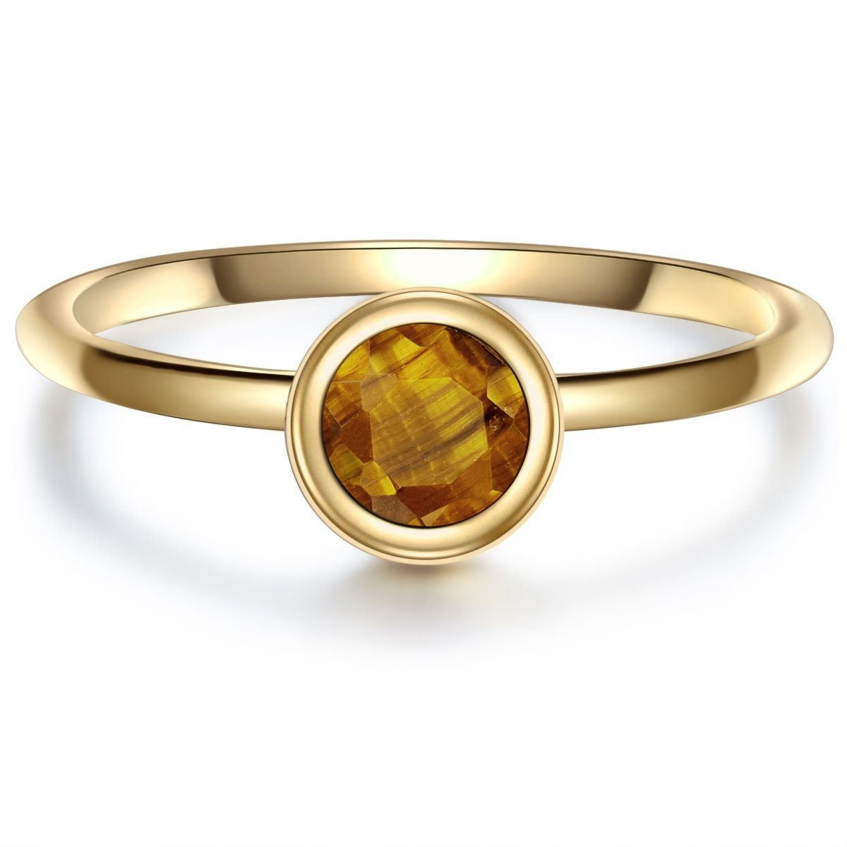 Glanzstücke München Silberring gelbgold, aus Sterling silber günstig online kaufen