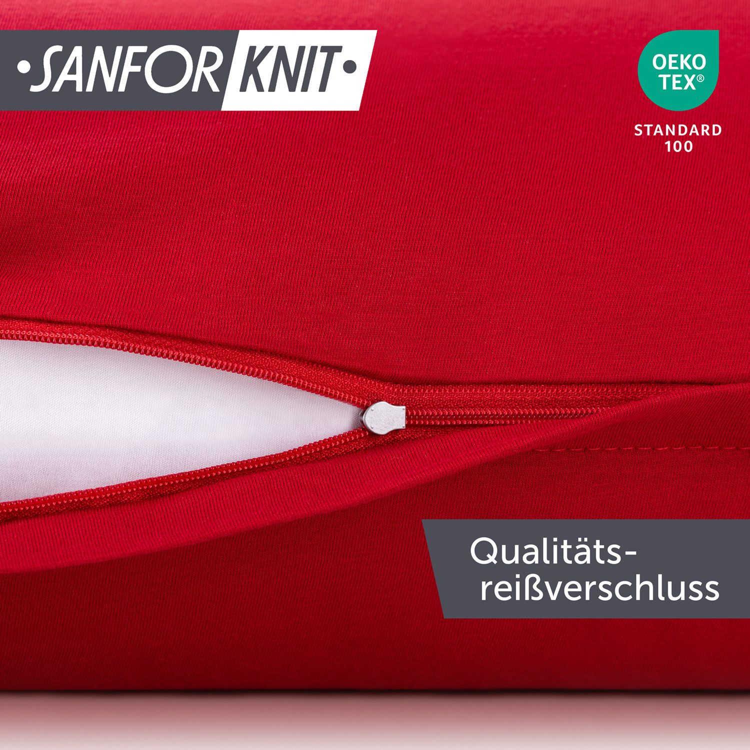 Blumtal Kissenbezug Premium Jersey 2er Set, Oeko-Tex Zertifiziert, (2 Stück), 100% Baumwolle