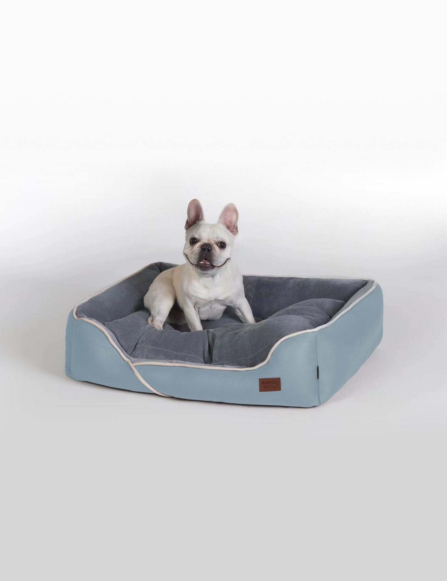 RAIKOU Hundematte Hundebett in 3 Größen und 6 Farben – rutschfest, waschbar, hoher Rand, waschbar,flauschig weich