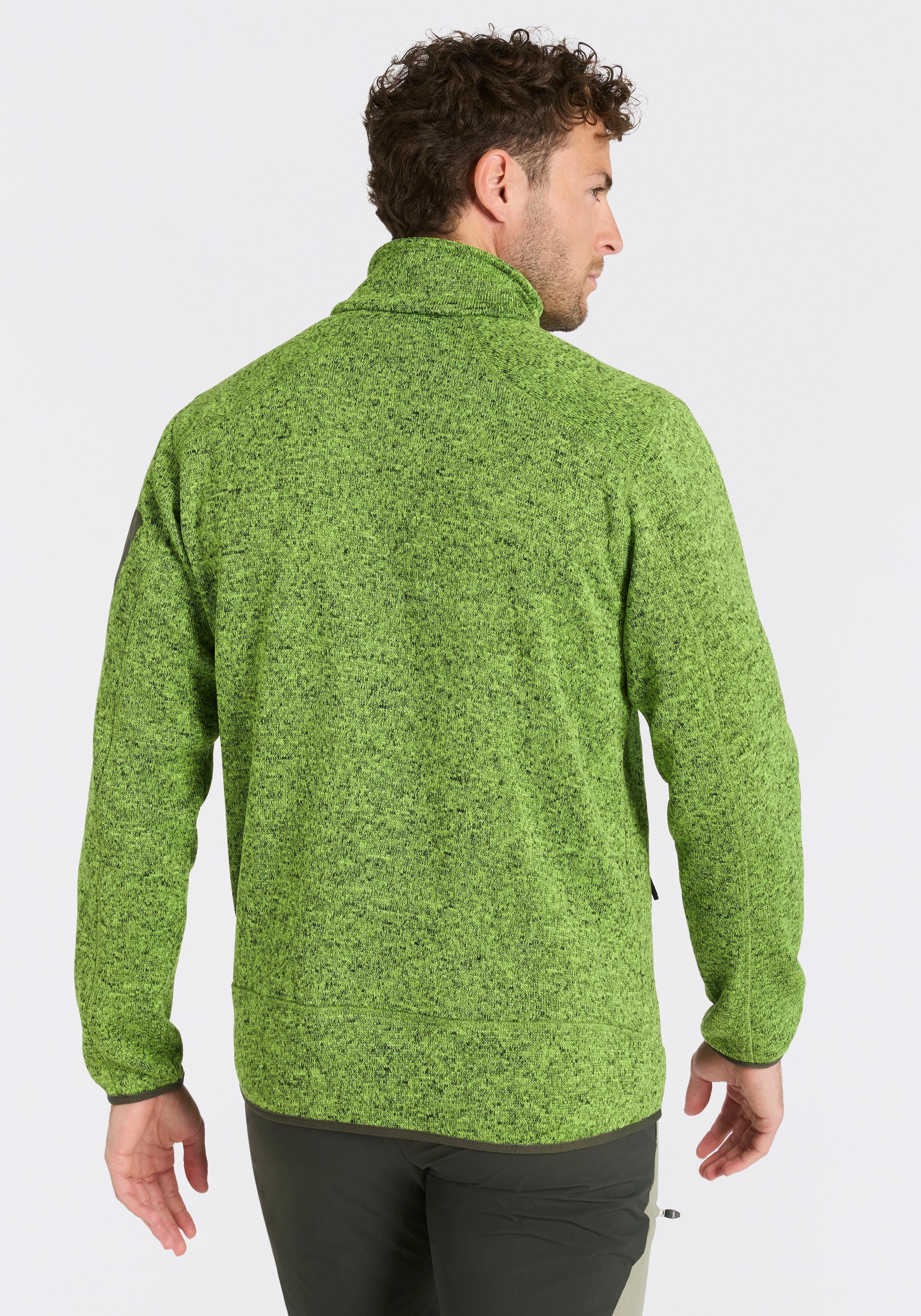 CMP Strickfleecejacke MAN JACKET atmungsaktiv, schnell trocknend, wärmend, Übergangsjacke