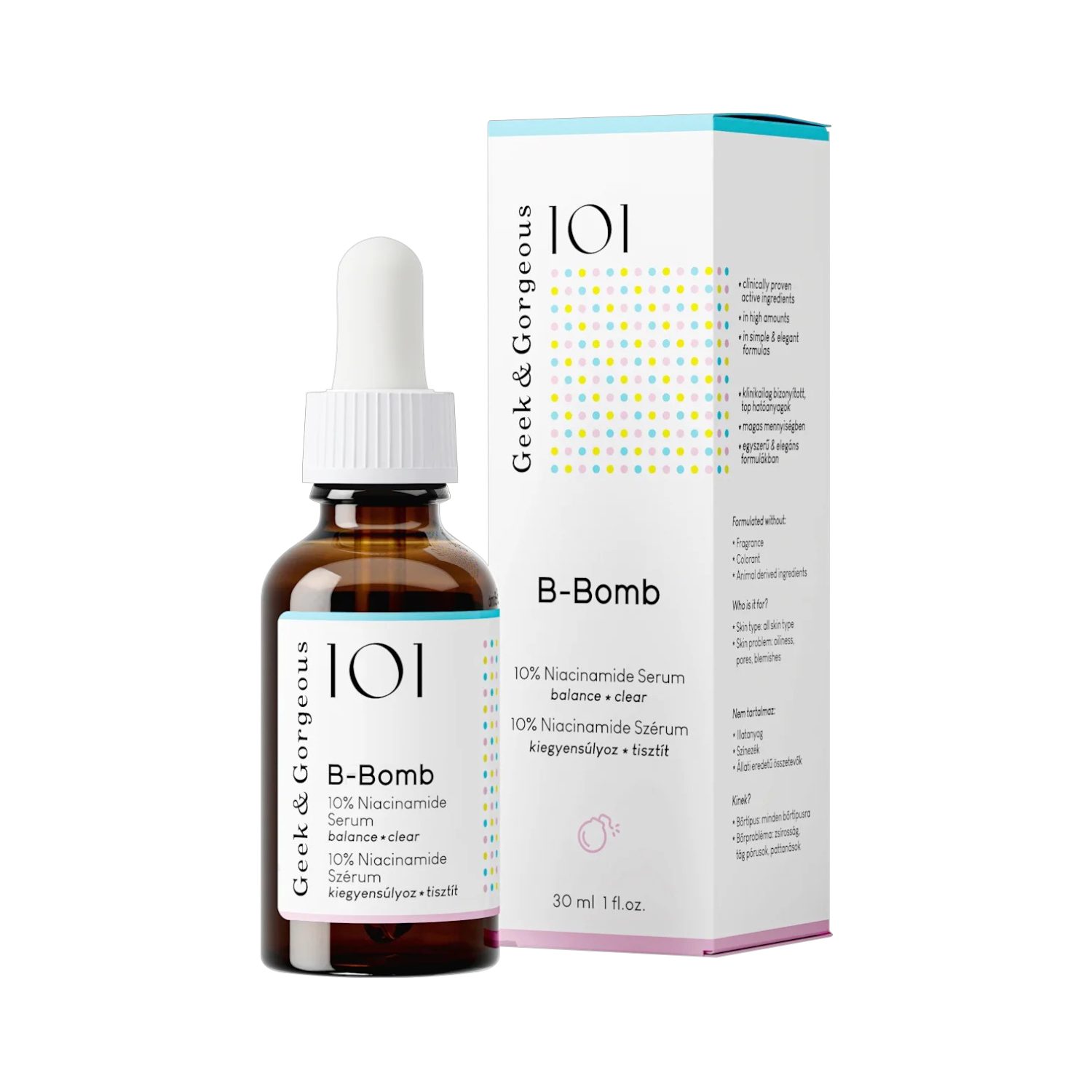 Geek & Gorgeous Gesichtsserum Serum B-Bomb 10%Niacinamide, 30 ml