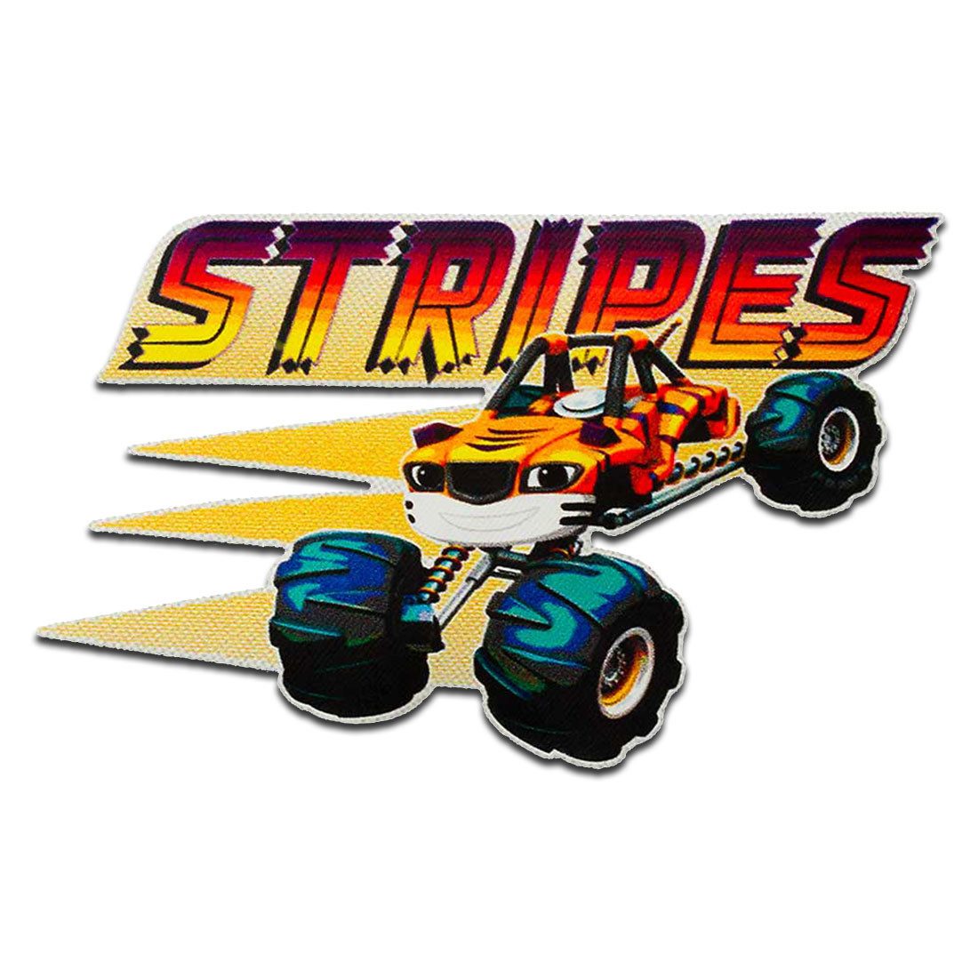 Blaze Aufnäher Bügelbild, Aufbügler, Applikationen, Patches, Flicken, zum aufbügeln, Polyester, Mono-Quick Blaze Stripes - Größe: 5 x 7 cm