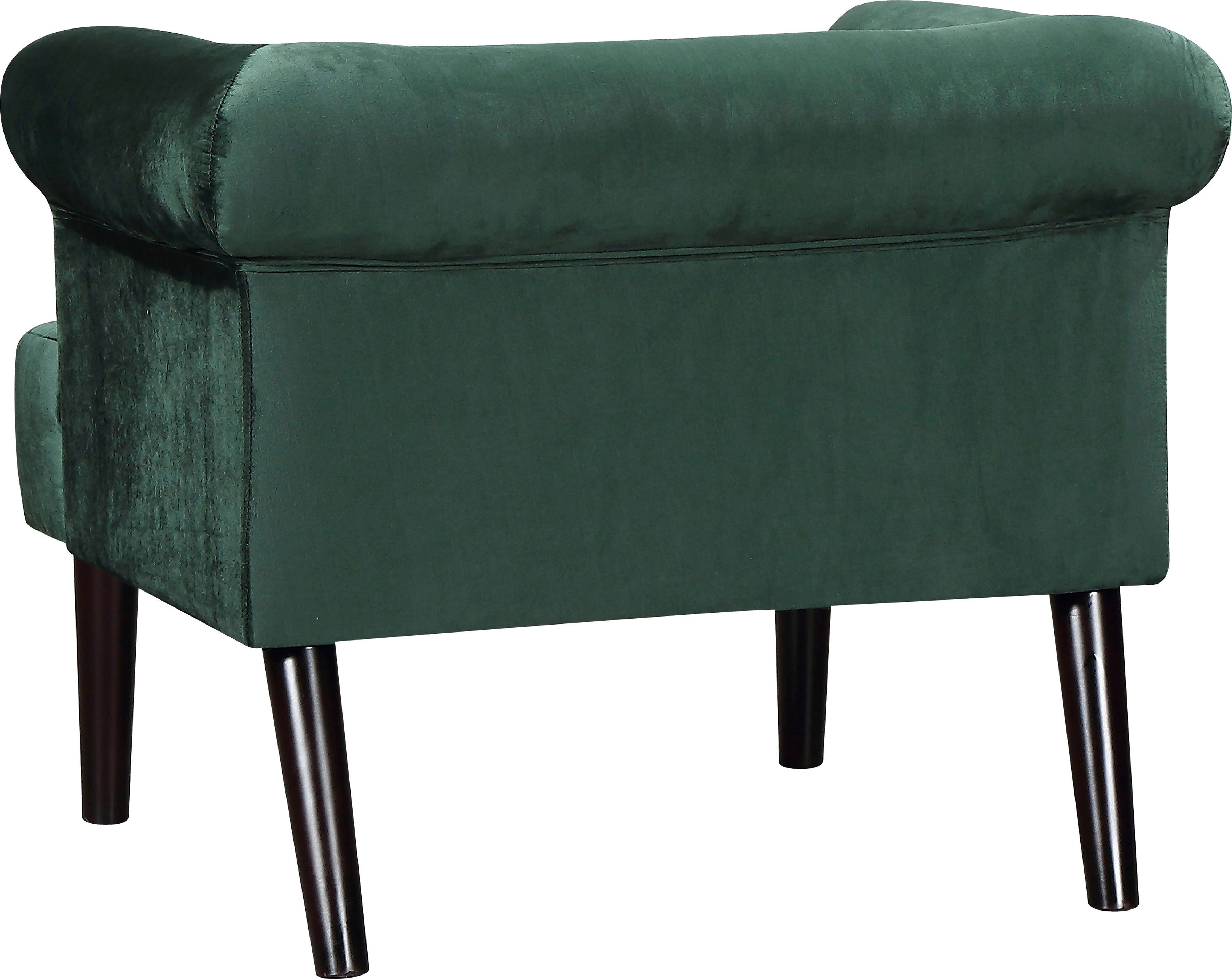 ATLANTIC home collection Sessel Charlie, Loungesessel mit Wellenunterfederung