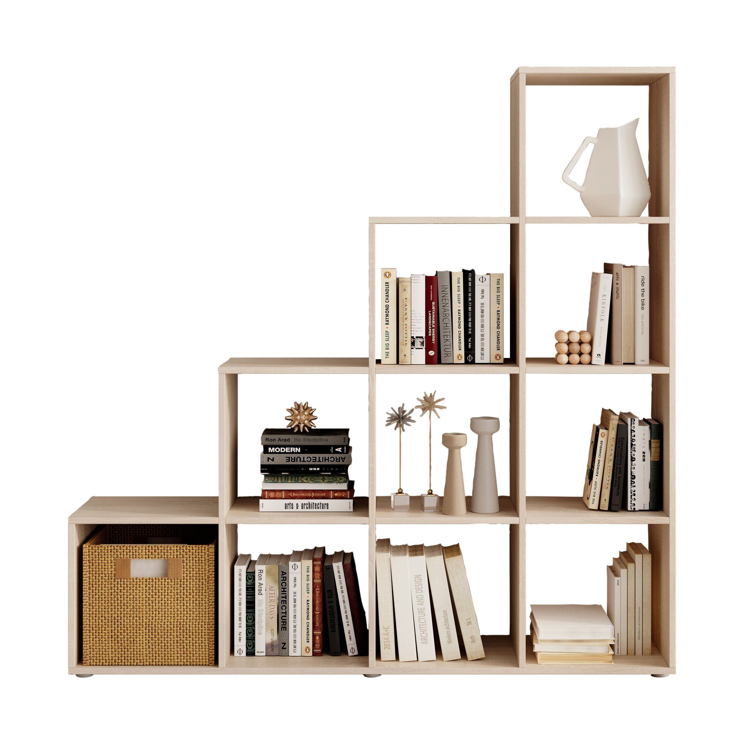 PREISBRECHER Regal Luna, in Eiche Sonoma. Abmessungen (BxHxT) 149x149x35 cm