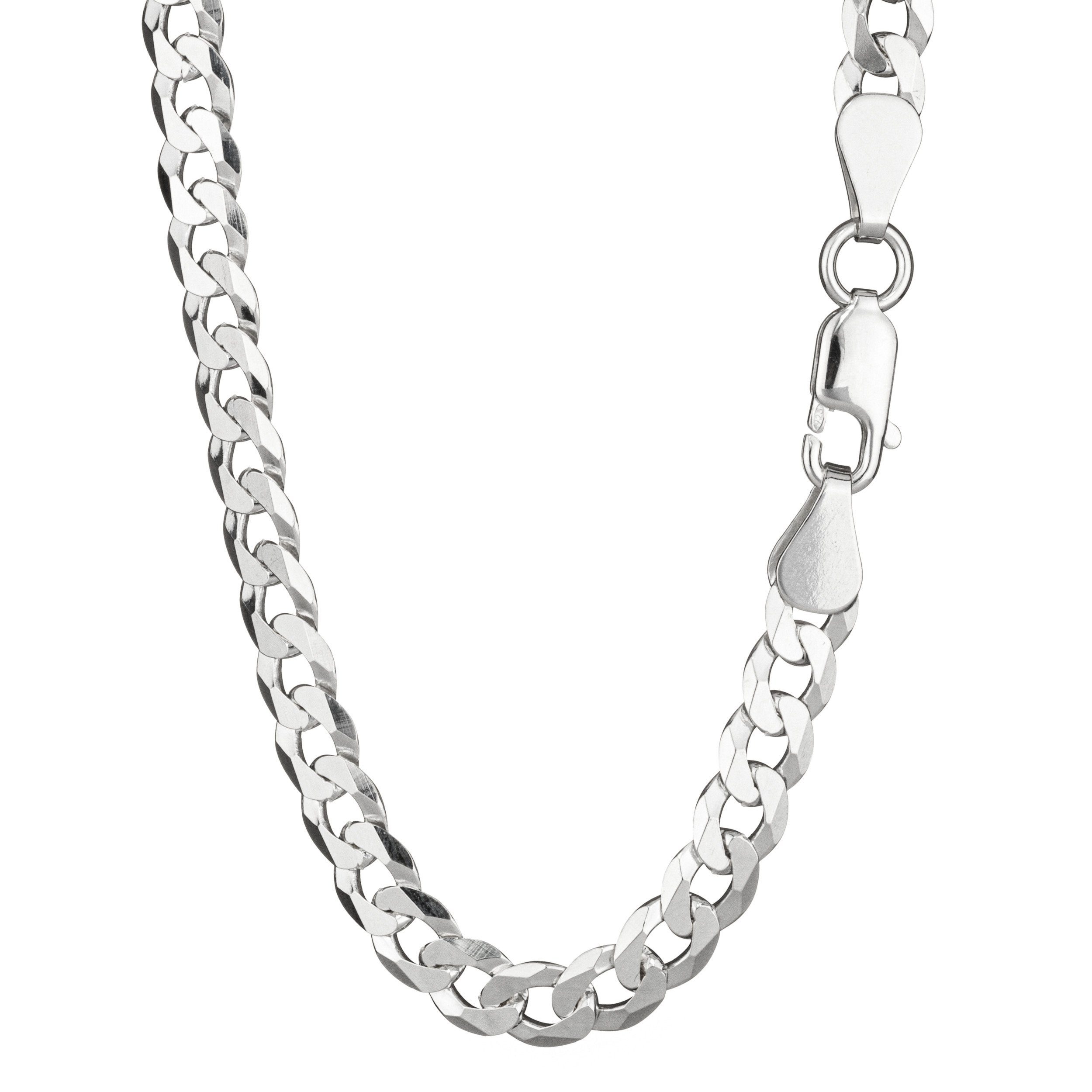 NKlaus Panzerkette Collier 55cm Panzerkette gedreht diamantiert 925 S (1 St günstig online kaufen