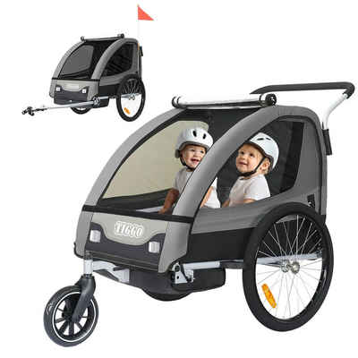 TIGGO Fahrradkinderanhänger Детский трейлер Kinderfahrradanhänger Прицепы для велосипедов Anhänger, 5-Punkt Sicherheitsgurt