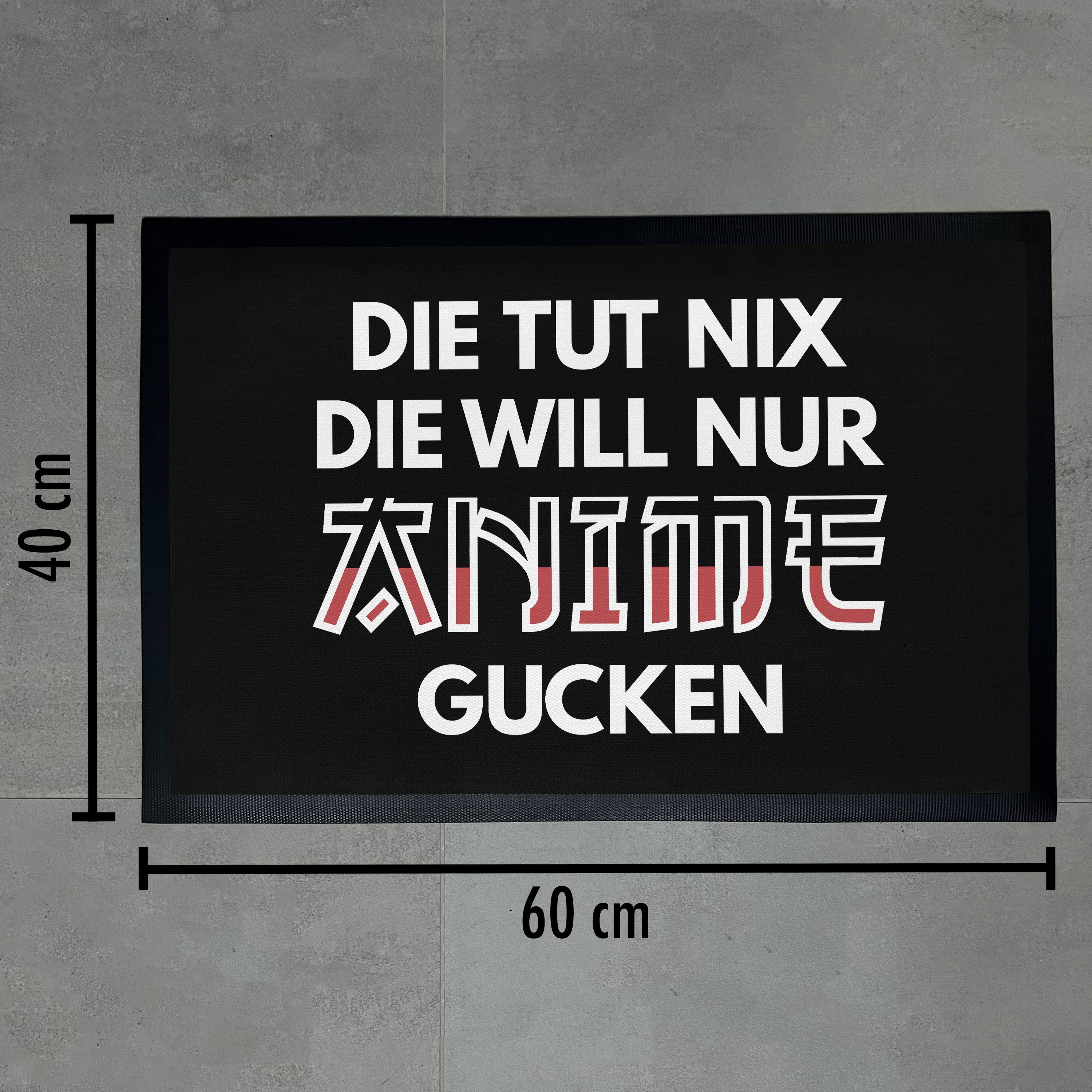Will Nix Gucken Tut Anime Die Fußmatte Liebhabe, Nur Geschenk Trendation Anime Fußmatte Die
