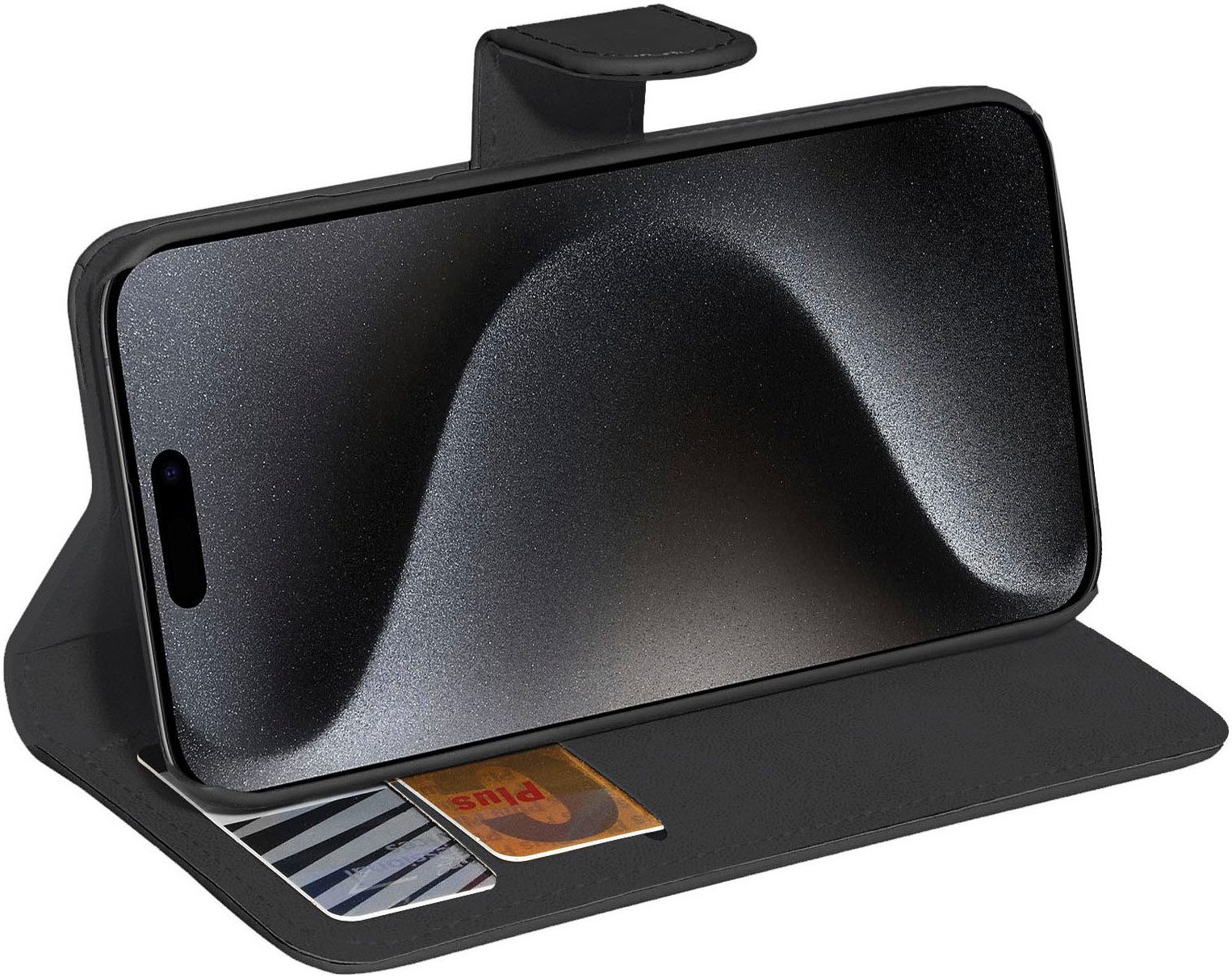 PEDEA Smartphone-Hülle Bookstyle Classic für das Apple iPhone 15 Pro 15,5 cm (6,1 Zoll), Backcover, Schutzhülle, Schutz, Sturzschutz, stoßfest
