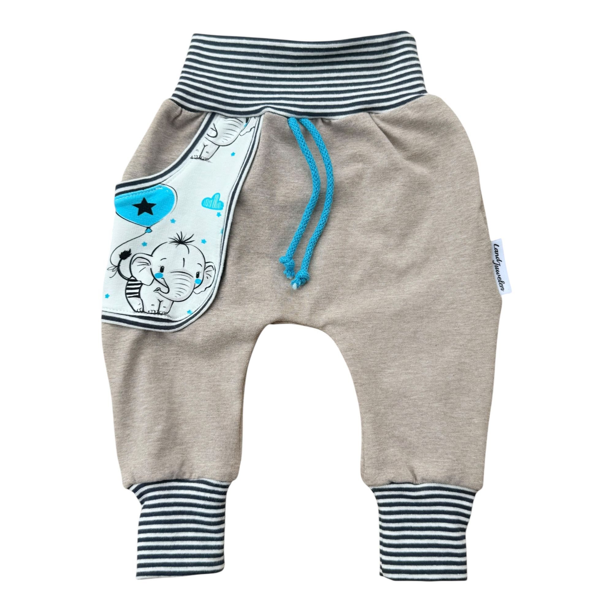 Land-Juwelen Pumphose Pumphose Elefant türkis beige