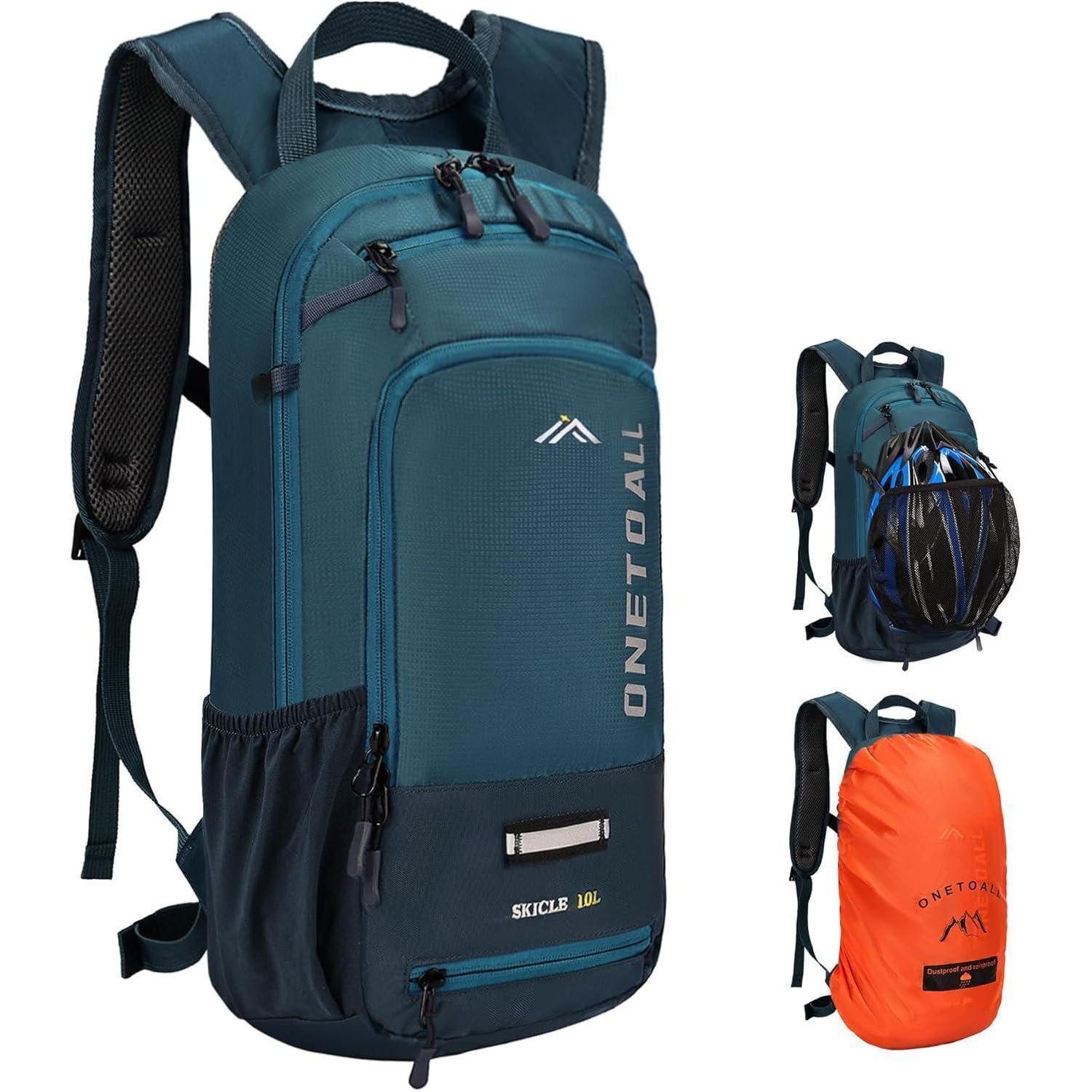 Fahrradrucksack Fahrradrucksack MTB 10L Helmnetz Regenschutz Wasserdicht Blau
