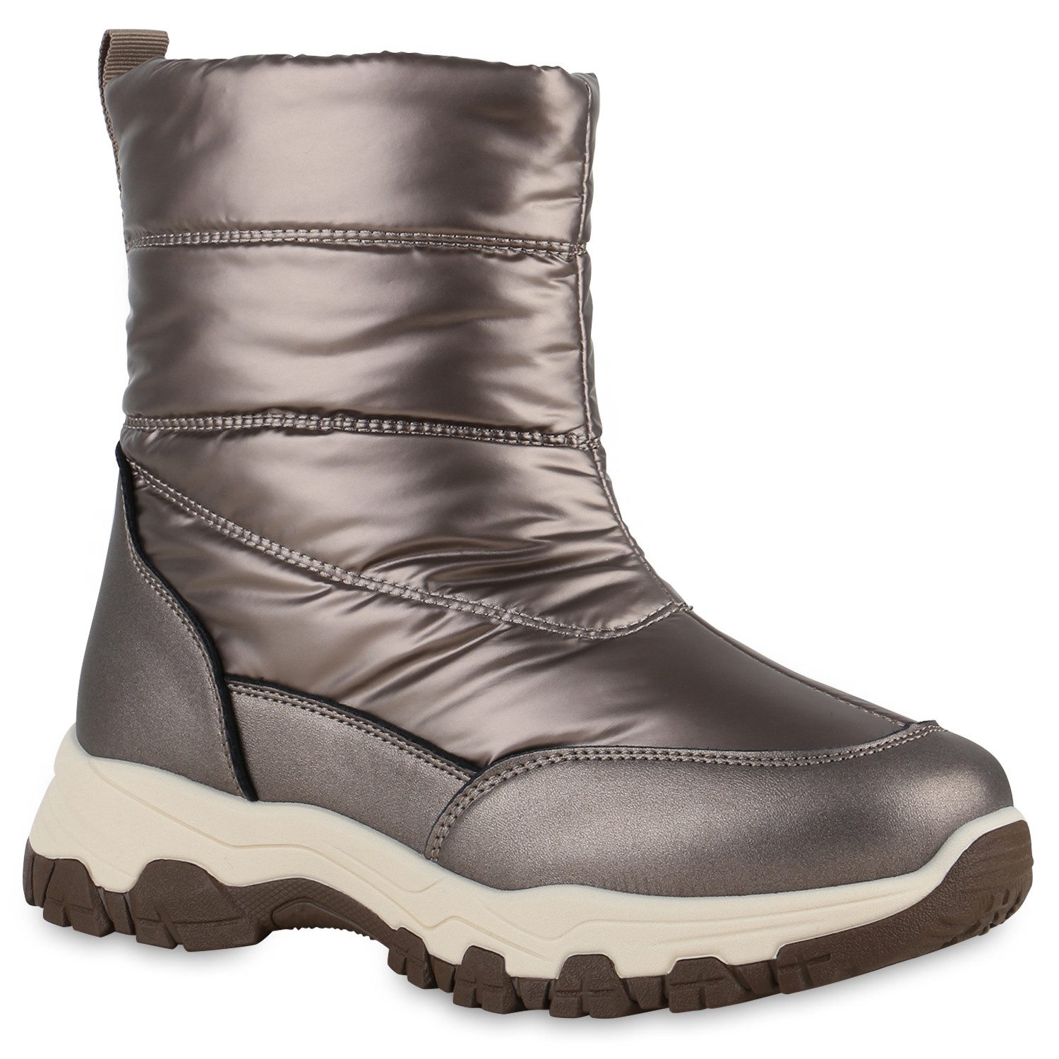 VAN HILL 840895 Outdoorschuh Damen Warm Gefütterte Outdoor Bequeme Metallic günstig online kaufen