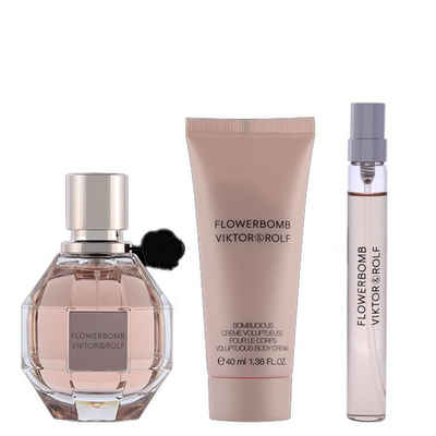 Viktor & Rolf Duft-Set Viktor & Rolf - Flowerbomb Set 50 ml EDP + 10 ml EDP + 50 ml BL, 3-tlg.