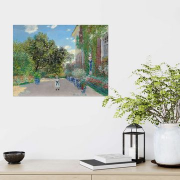 Posterlounge Wandfolie Claude Monet, Haus des Künstlers in Argenteuil, Wohnzimmer Malerei