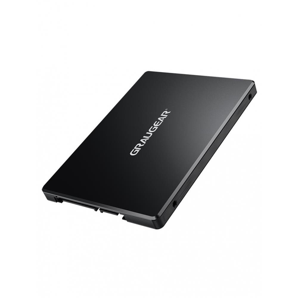 GRAUGEAR G-CV-M2T25 Computer-Adapter, Konverter M.2 NGFF SSD zu 2,5" SATA Adapter Aluminum Gehäuse schwarz