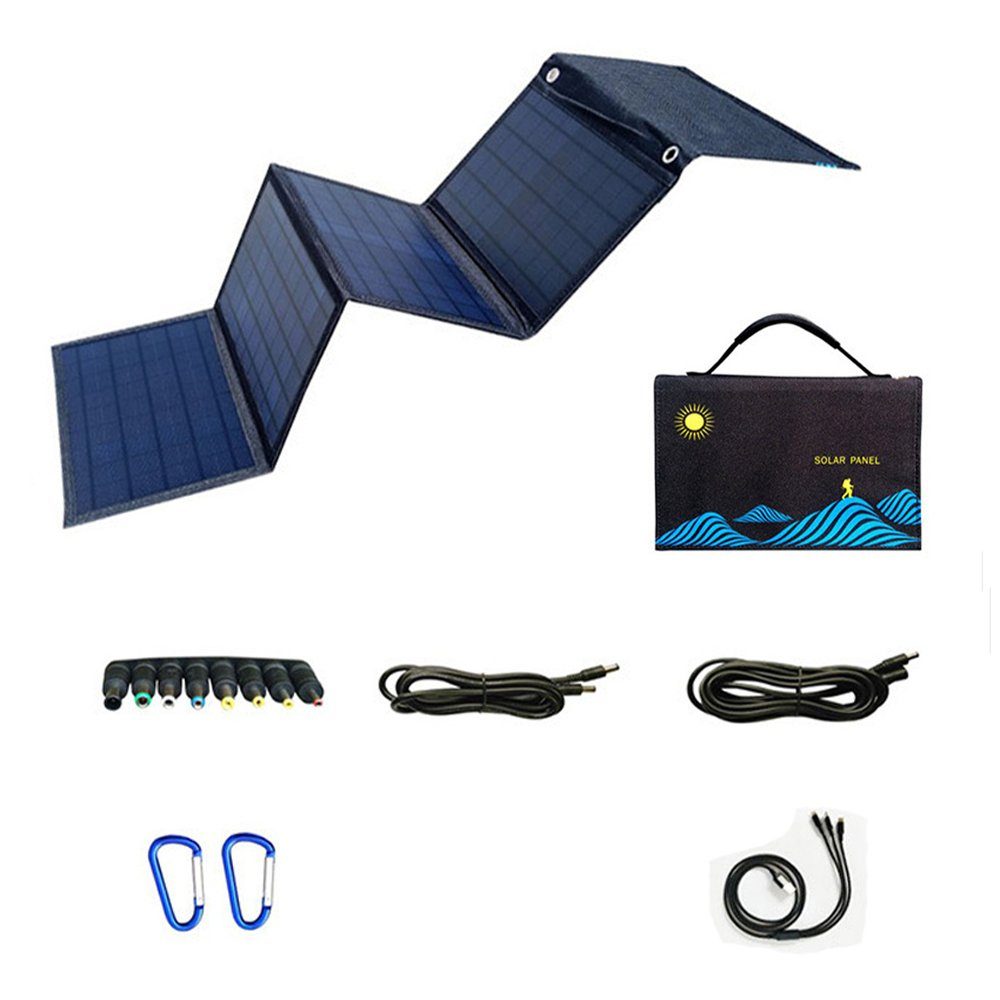 45W 18V Faltbare Solarpanel Solarmodul USB Ladegeräte für iPad Telefone Camping 