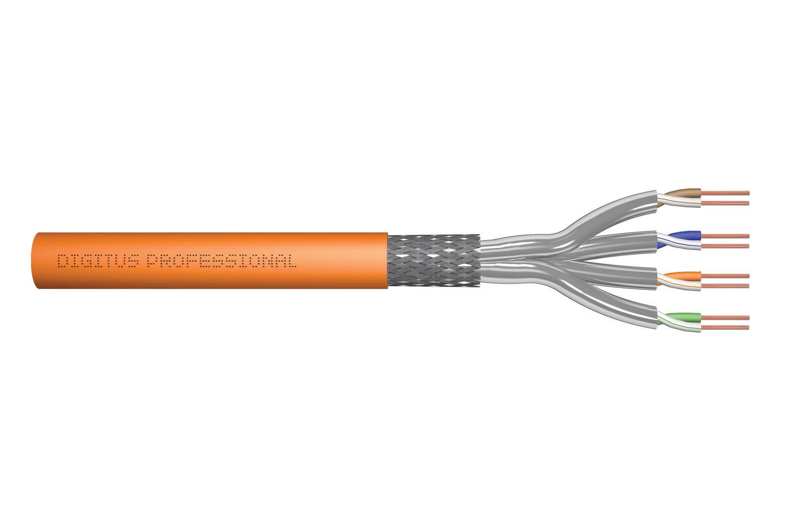 Digitus CAT 7 S/FTP Verlegekabel, 500 m, Simplex, B2ca Netzwerkkabel