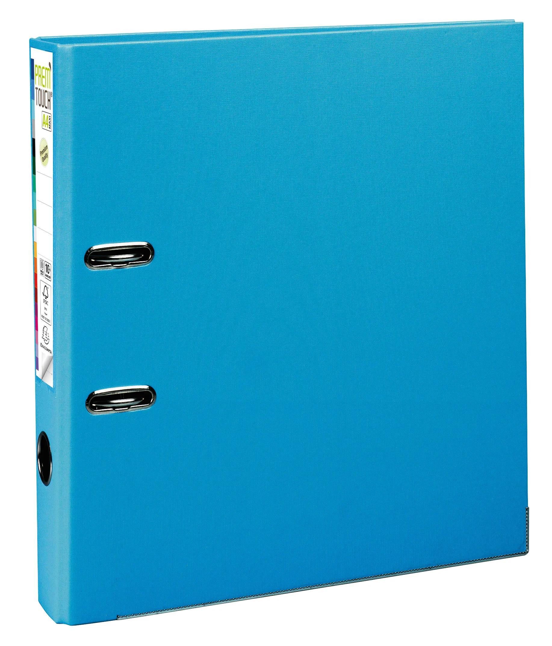 EXACOMPTA Aktenordner 10x Папки с файлами Prem'Touch außen PP Rücken 50mm A4 Maxi Hellblau 53102E, Папки с файлами PP