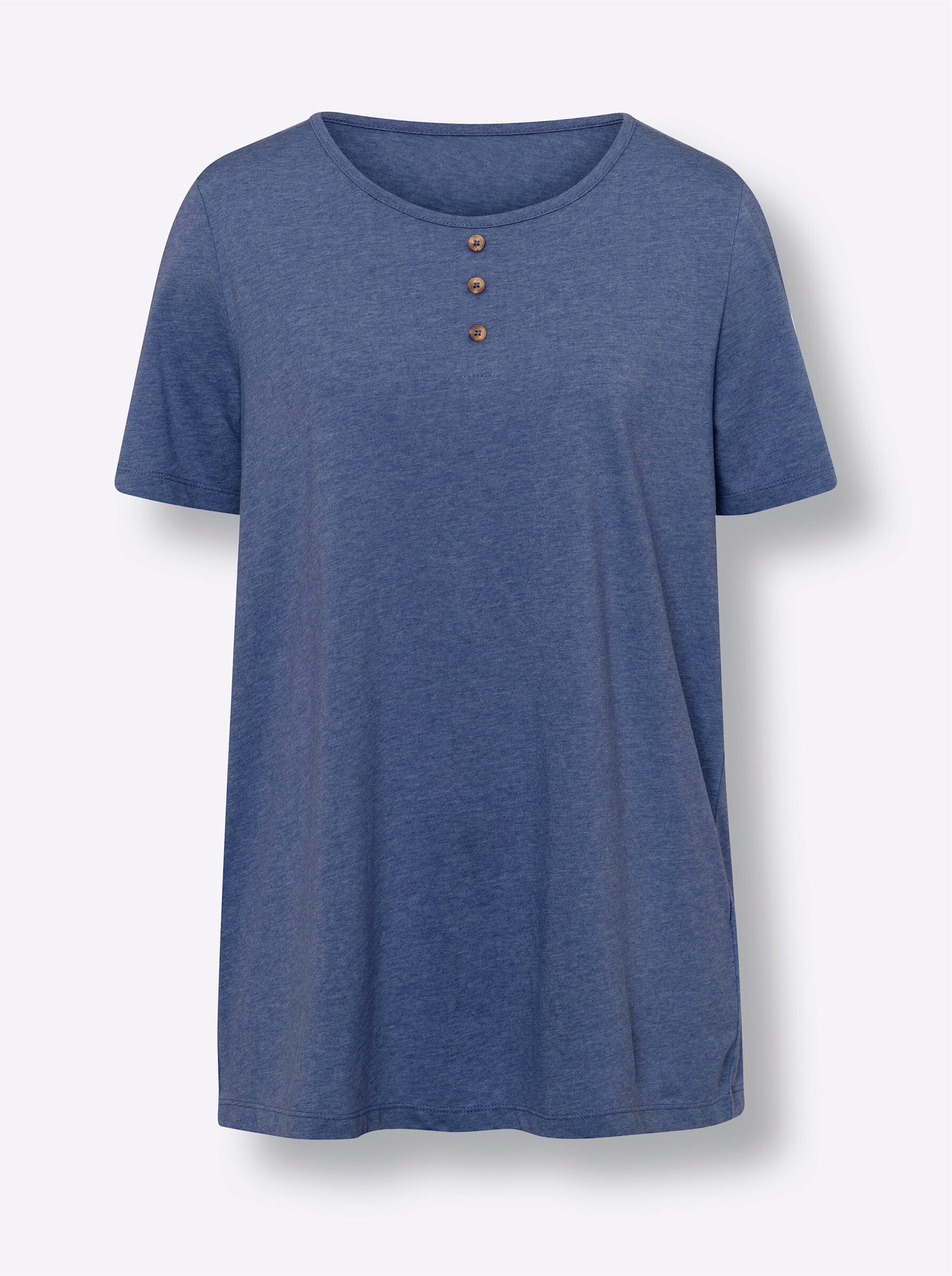 Sieh an! T-Shirt Longshirt Kurzarm