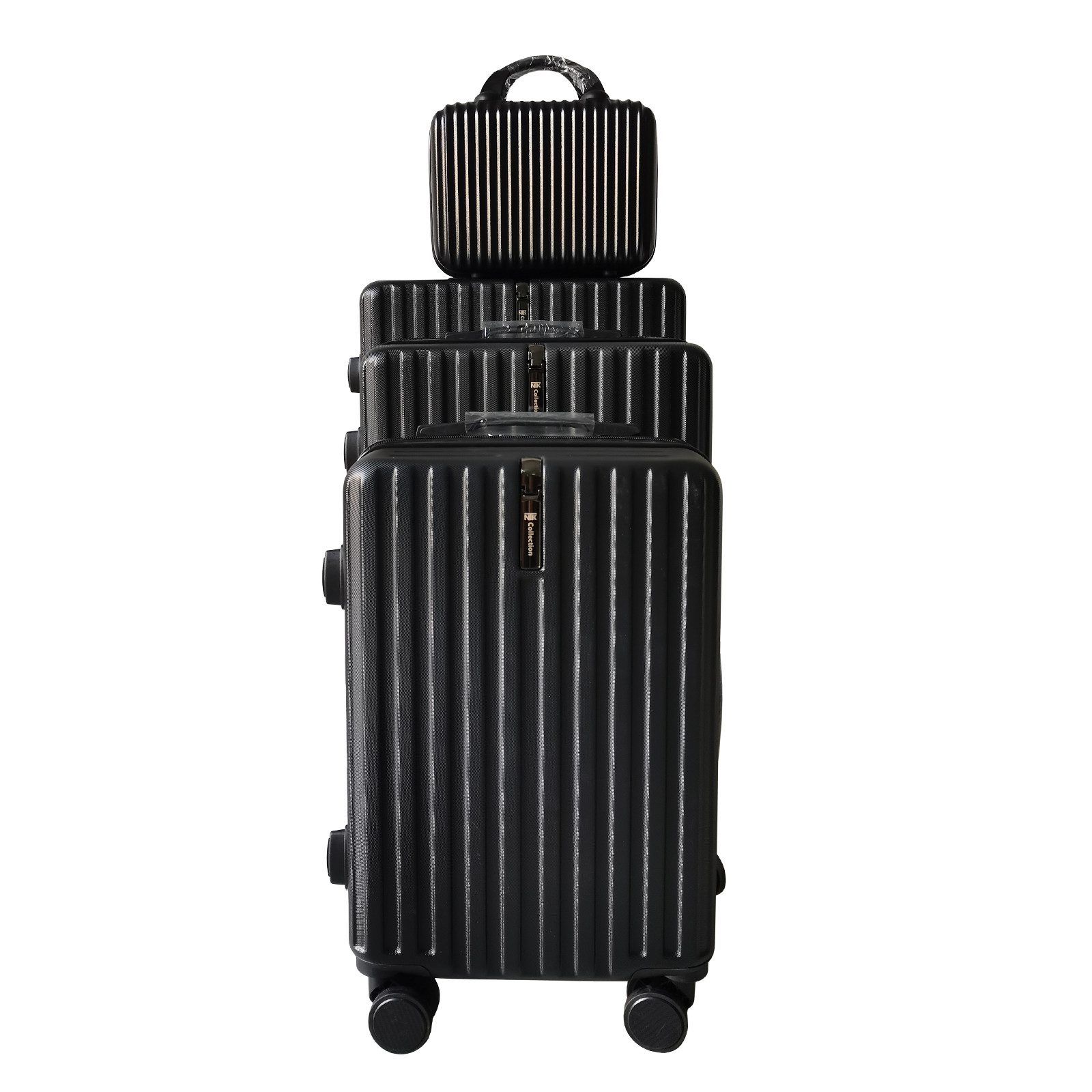 NTK-Collection Kofferset Kofferset Leandra 4-teilig, 4 Rollen, (Set, 4 Koffer), Hartschalenkoffer mit Rollen Teleskopgriff Zahlenschloss