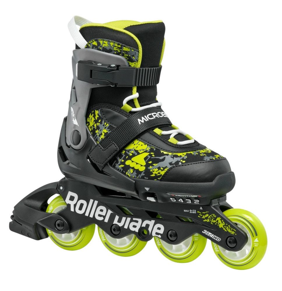 ROLLERBLADE Роликовые коньки Microblade SL (Rollen: 72mm/80A, Kugellager: SG3) schwarz/lime Kinder