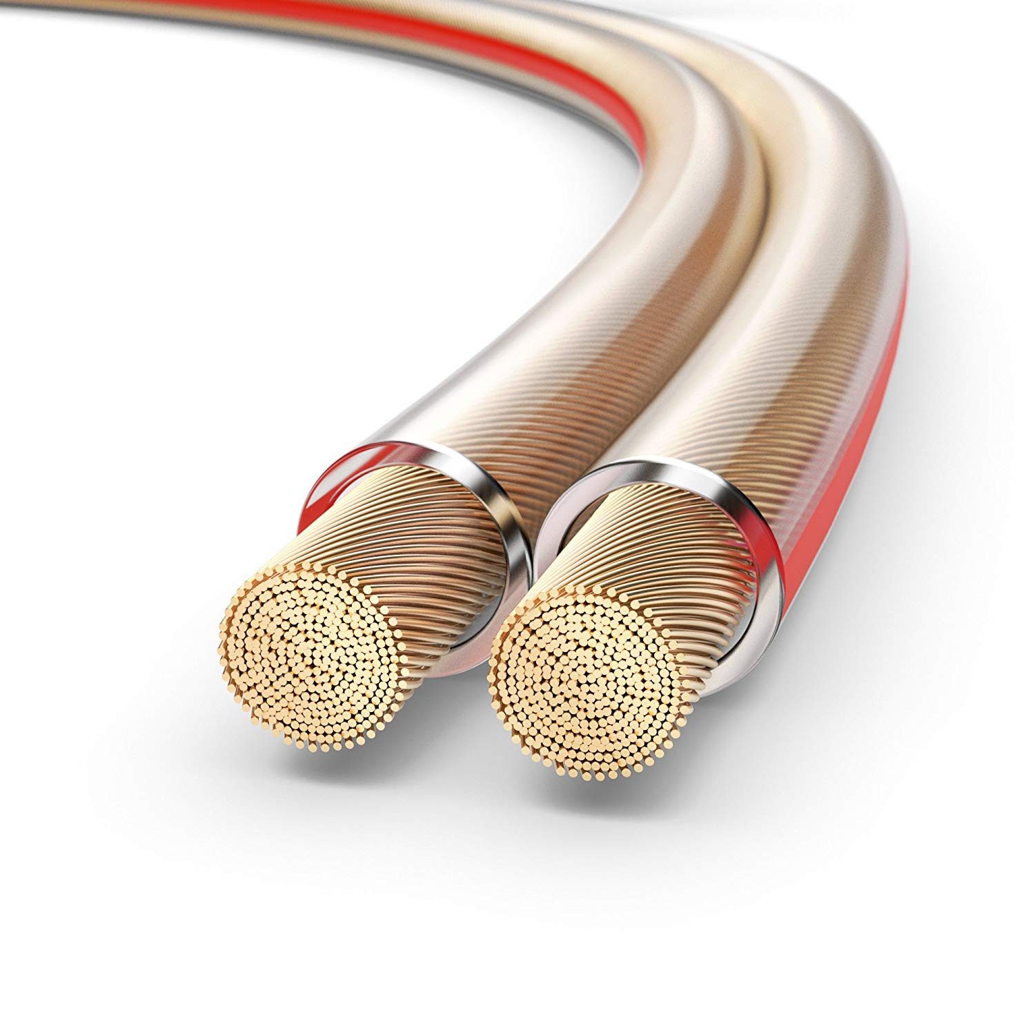PureLink PureLink SP060-010 Lautsprecherkabel 2 x 2,5mm² (99,9% OFC Vollkupfer Audio-Kabel
