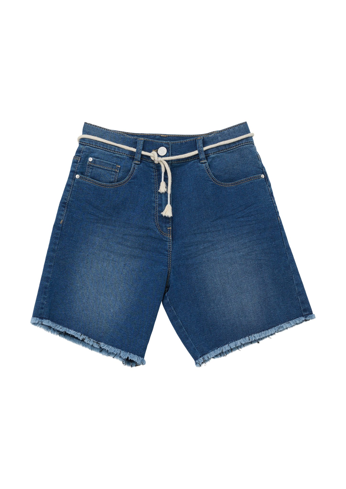 Jeans-Bermuda Waschung / Fit Loose Leg Wide Bermudas / / High s.Oliver Rise