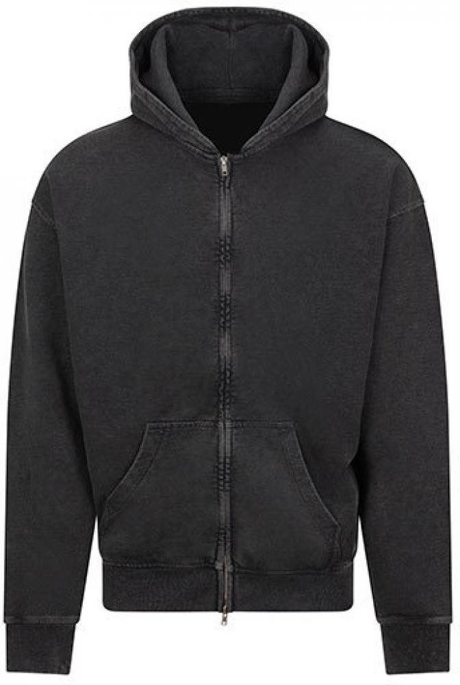 Just Hoods Kapuzensweatjacke Unisex Vintage Washed Zip Hoodie