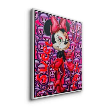 DOTCOMCANVAS® Leinwandbild Sweet Hell, Leinwandbild Minnie Minnie Mouse Sweet Hell sexy devil comic Pop Art
