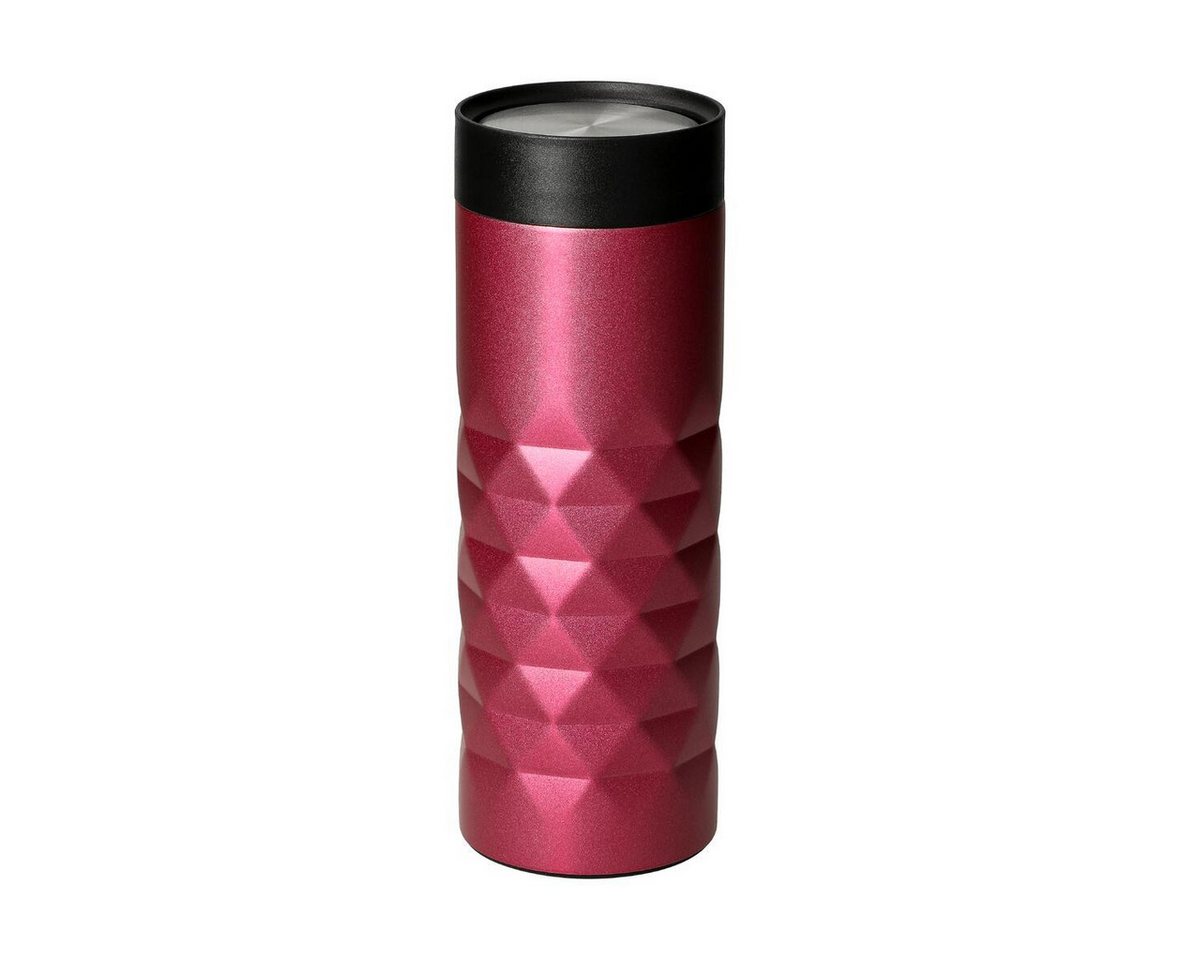 elasto Coffee-to-go-Becher Diamond 360 auslaufsicherer Thermobecher 450 ml, Kaffeebecher to go, Doppelwand, Leicht, Robust, 360 Grad Deckel
