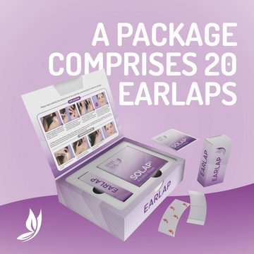 EARLAP Ohrenreiniger Cosmetic Ear Corrector - Ästhetische Korrektoren für Prominente Ohren, 20-tlg.