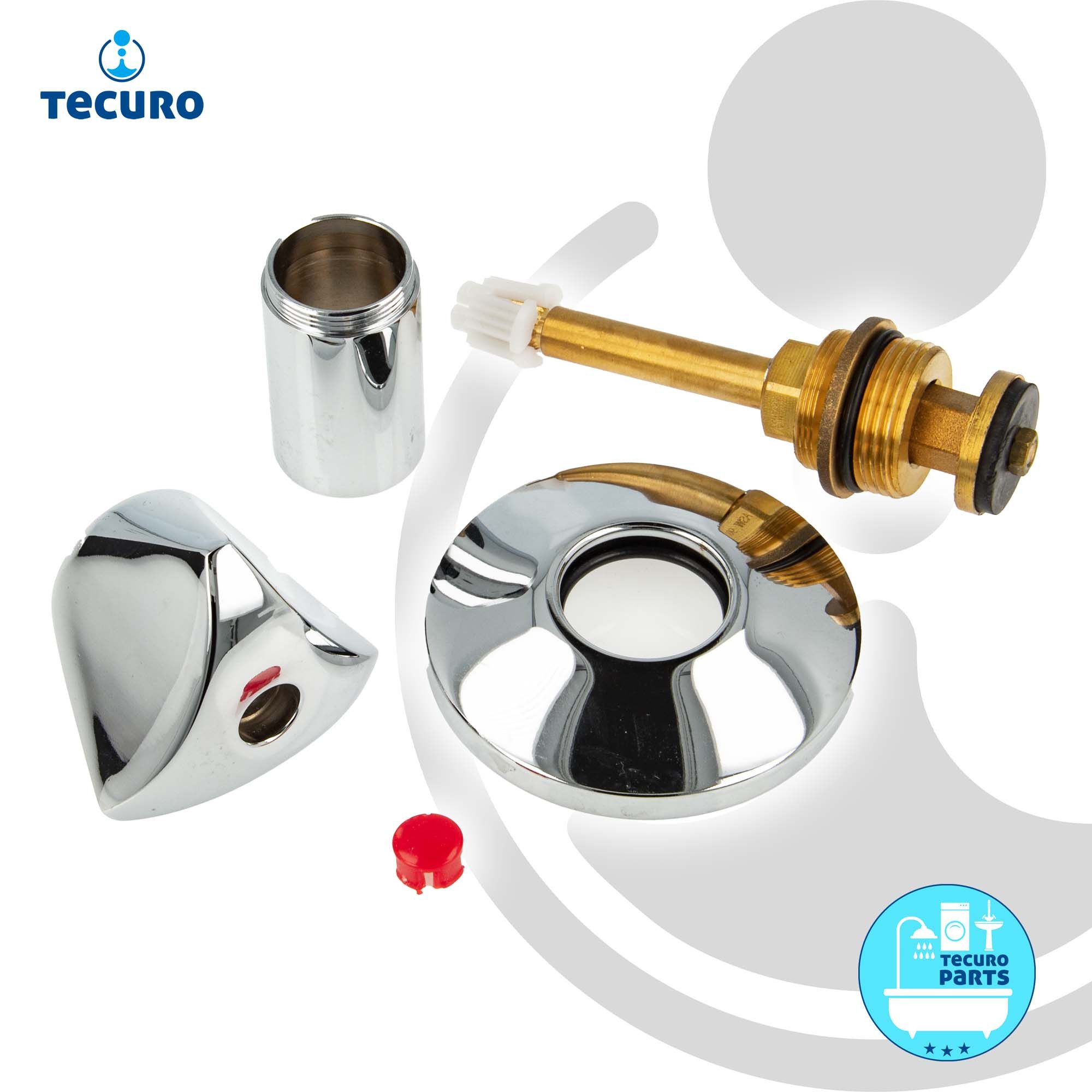 Tecuro Elektro-Innenoberteil 3/8 Zoll - Mit Haubengriff Für Übertisch-Speicher (Weiß)