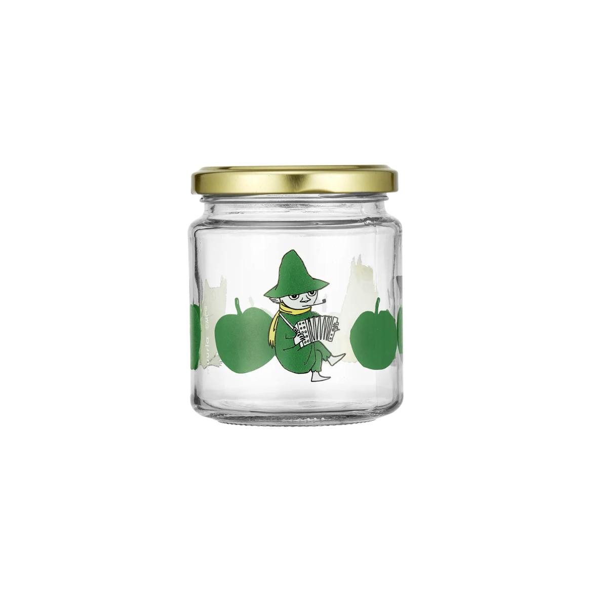 Muurla Vorratsdose Glas mit Schraubverschluss Moomin Joyful Apples (0,3L)