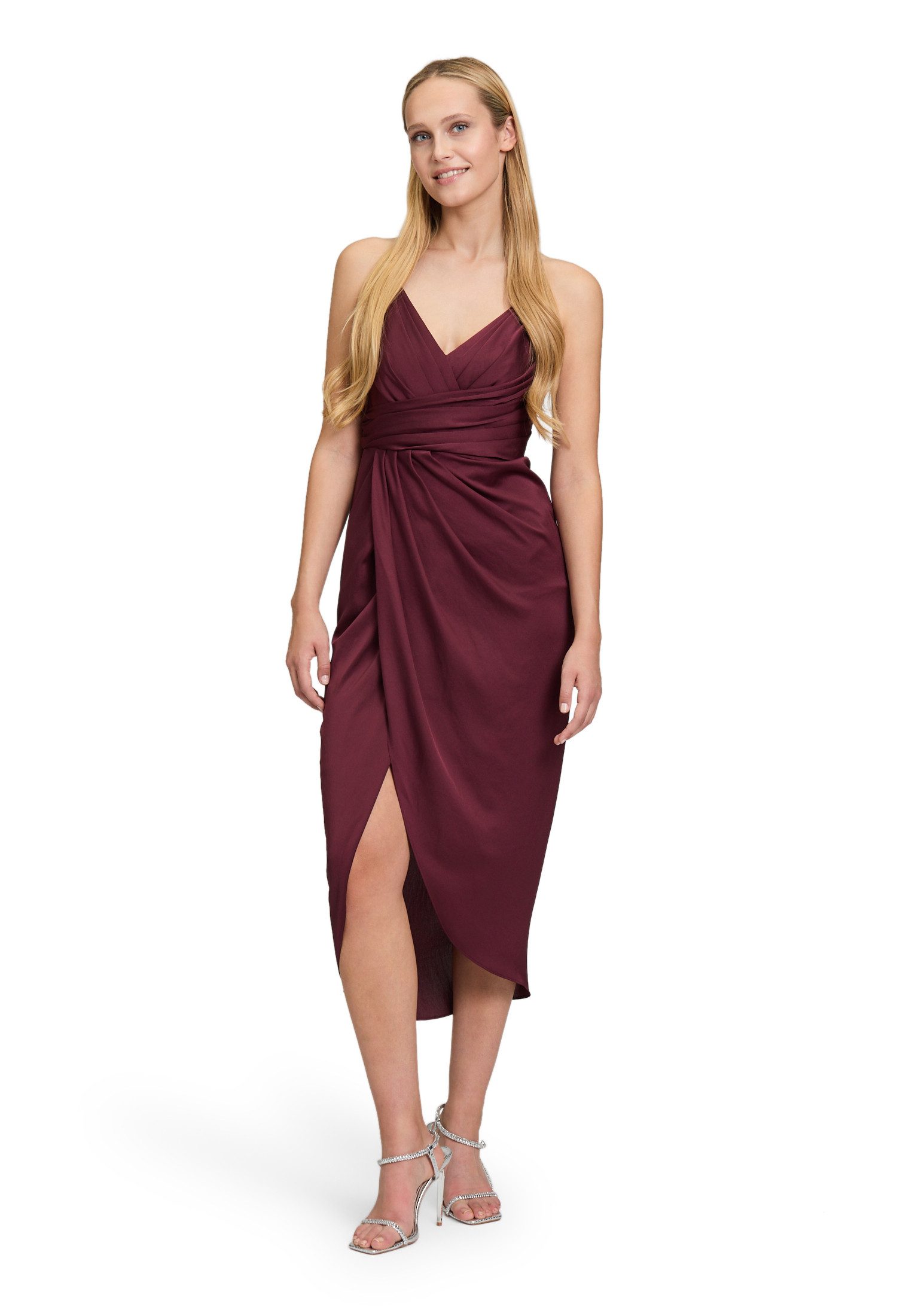 Vera Mont Abendkleid Damen mit Raffung Material günstig online kaufen